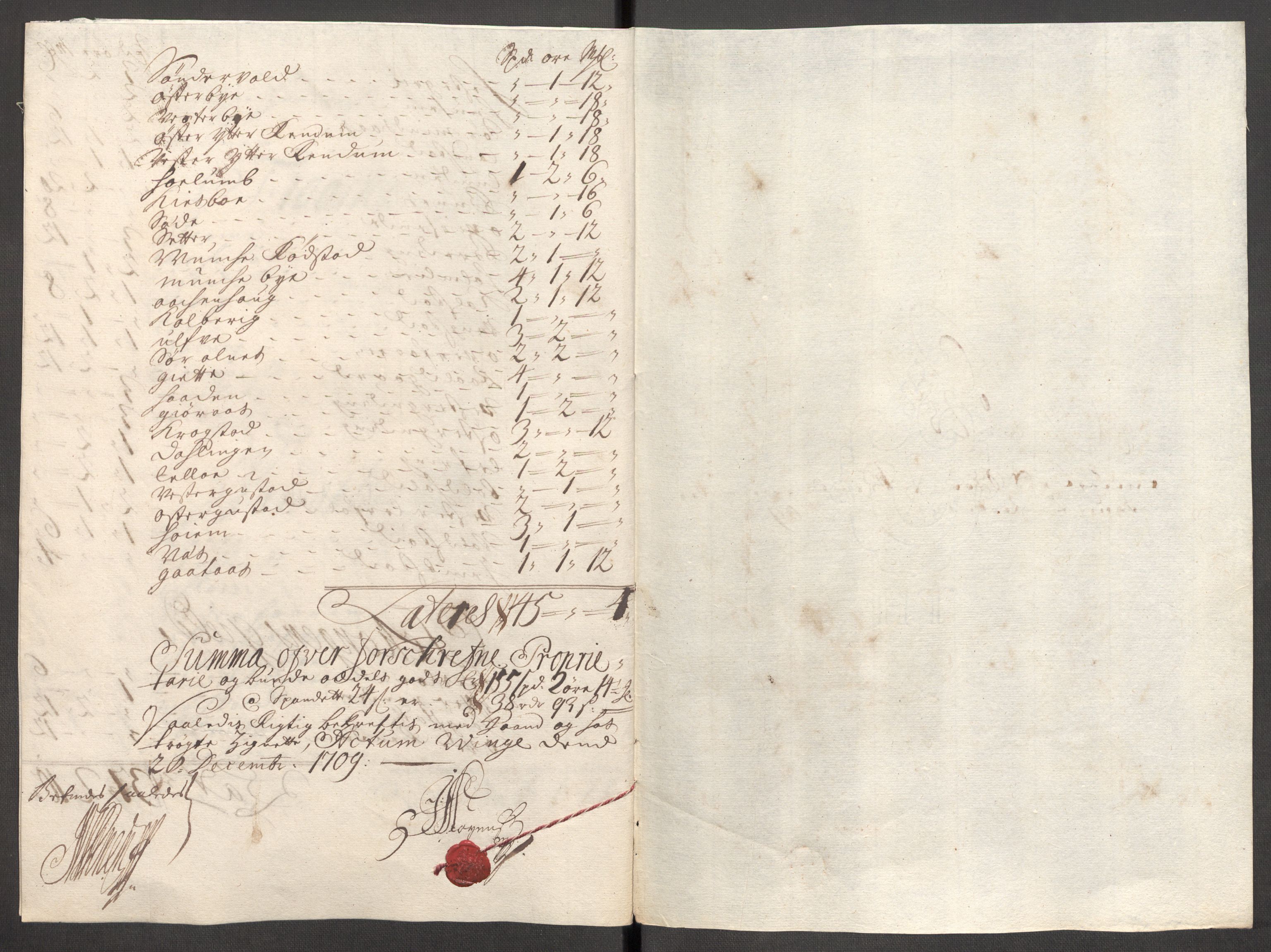 Rentekammeret inntil 1814, Reviderte regnskaper, Fogderegnskap, RA/EA-4092/R62/L4199: Fogderegnskap Stjørdal og Verdal, 1709, p. 238