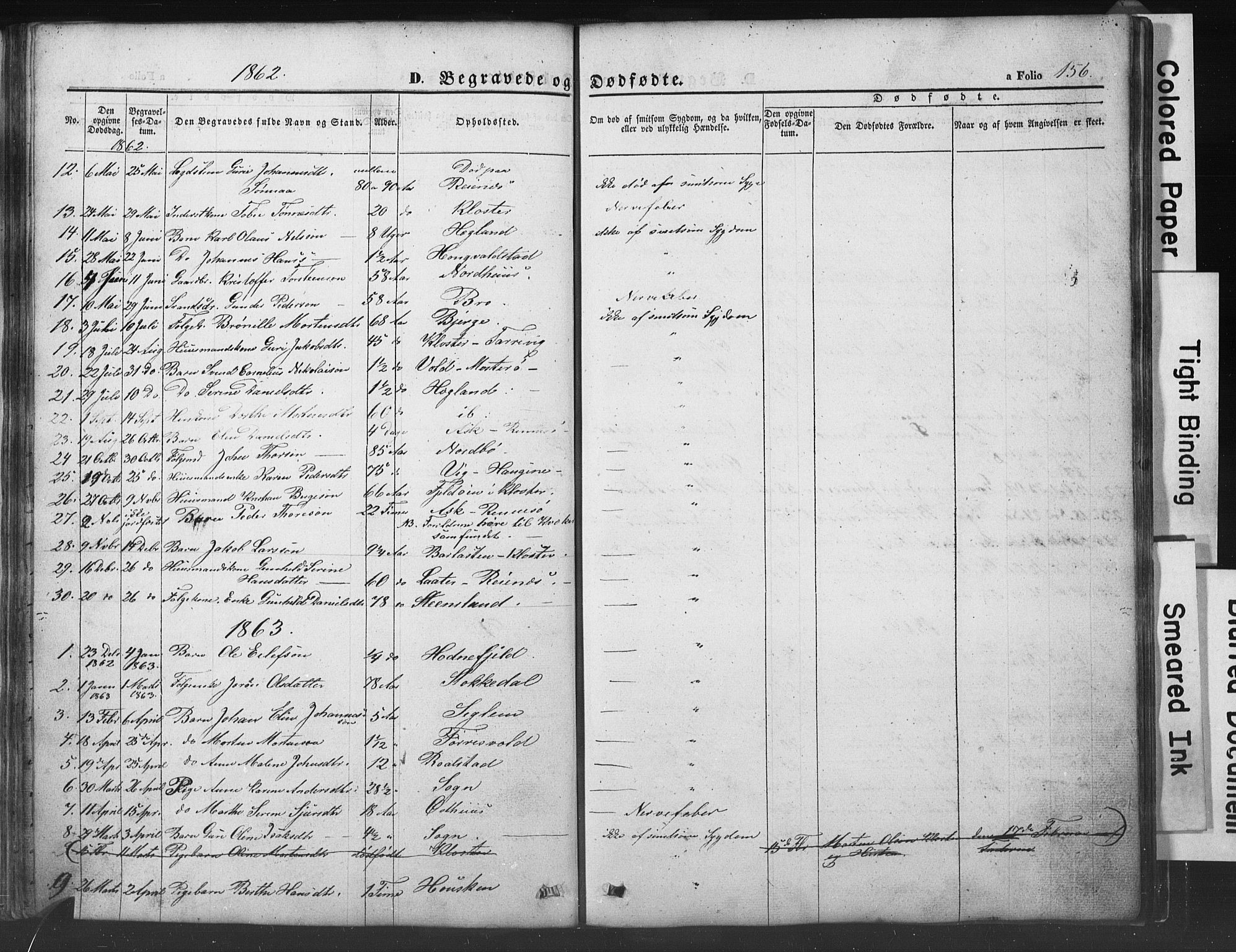 Rennesøy sokneprestkontor, SAST/A -101827/H/Ha/Hab/L0002: Parish register (copy) no. B 2, 1852-1880, p. 156