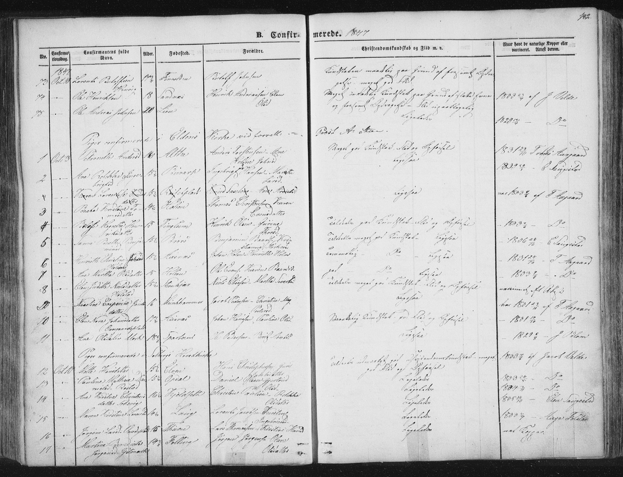 Ministerialprotokoller, klokkerbøker og fødselsregistre - Nord-Trøndelag, AV/SAT-A-1458/741/L0392: Parish register (official) no. 741A06, 1836-1848, p. 182