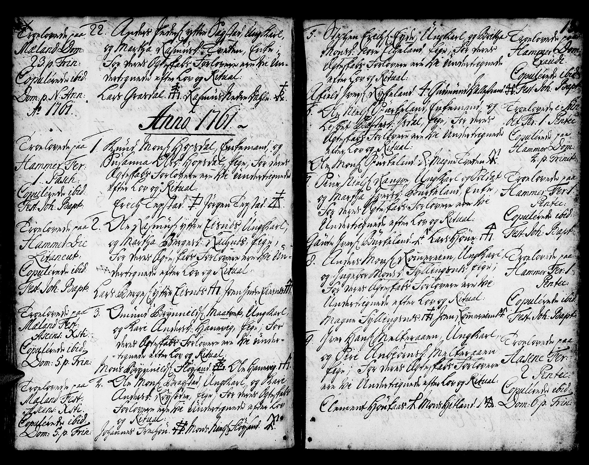 Hamre sokneprestembete, AV/SAB-A-75501/H/Ha/Haa/Haaa/L0006: Parish register (official) no. A 6, 1750-1761, p. 131