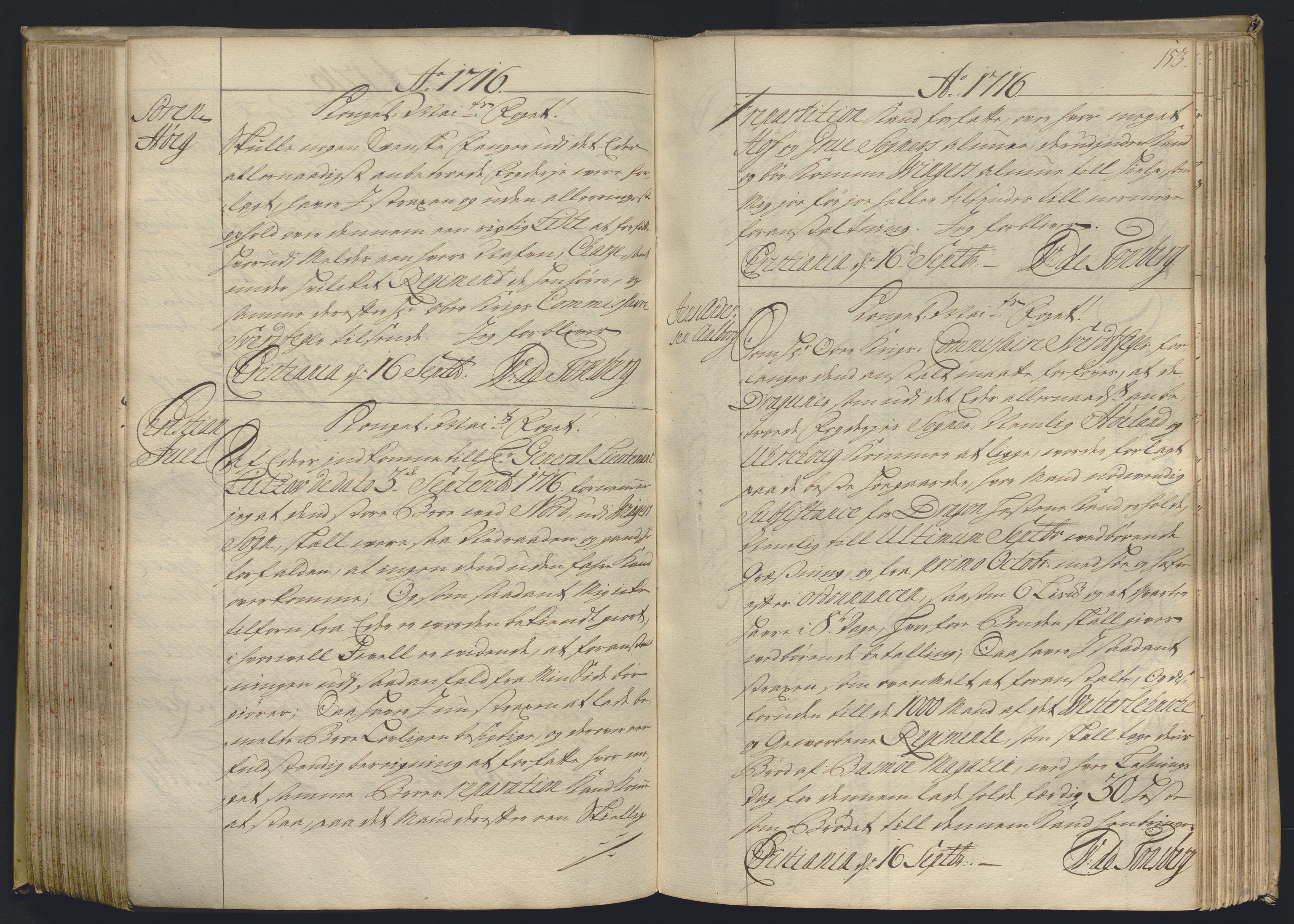 Kristiania stiftamt, AV/SAO-A-10386/B/Ba/L0004: Kopibok, 1715-1717, p. 152b-153a
