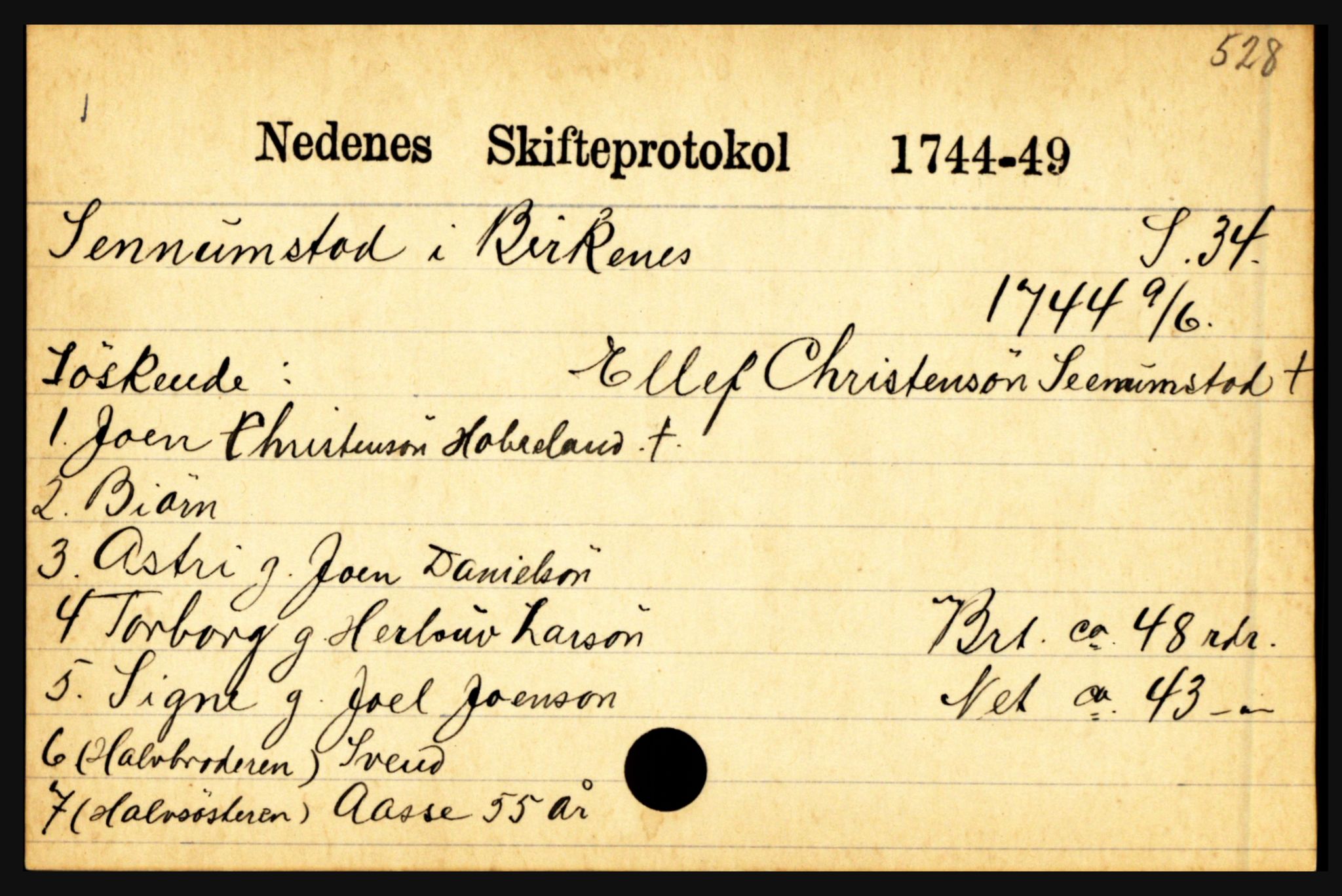 Nedenes sorenskriveri før 1824, AV/SAK-1221-0007/H, p. 26195