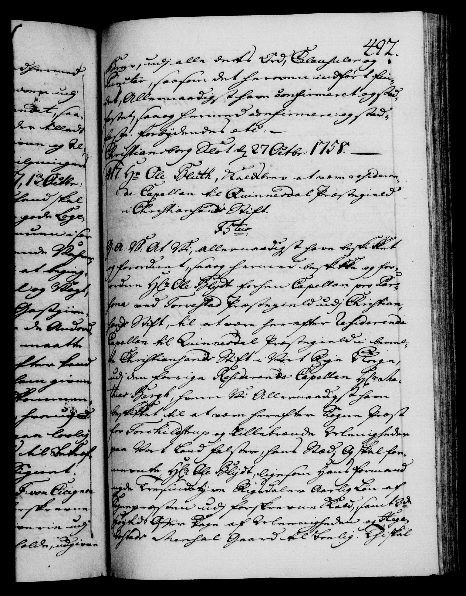 Danske Kanselli 1572-1799, RA/EA-3023/F/Fc/Fca/Fcaa/L0040: Norske registre, 1757-1759, p. 492a