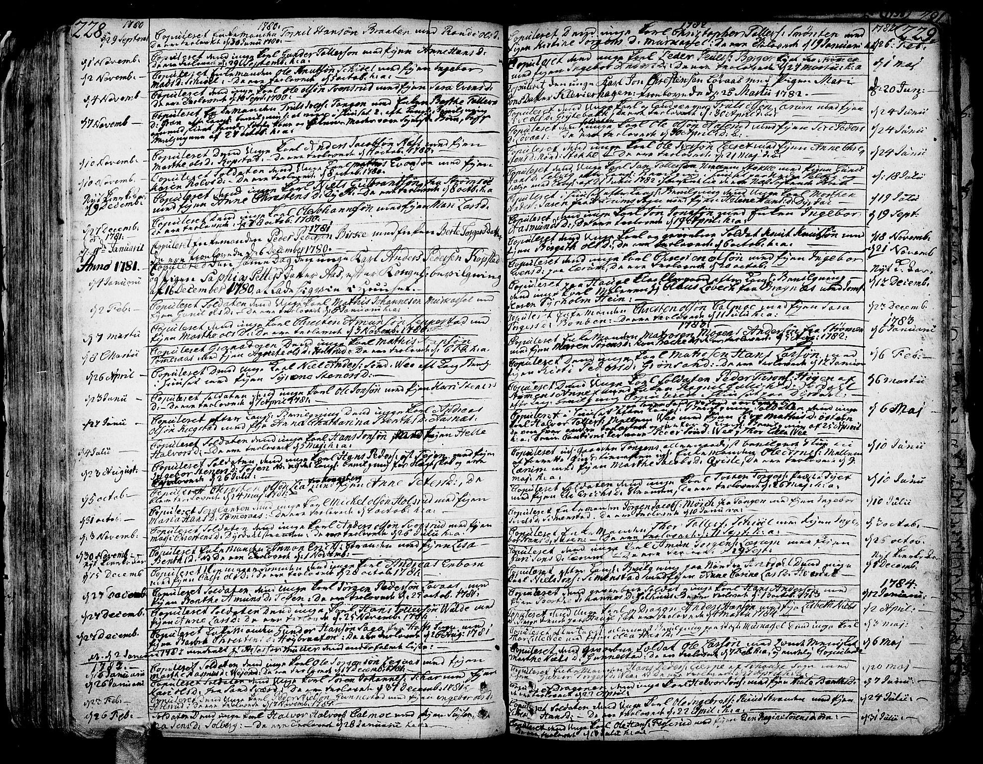 Sande Kirkebøker, SAKO/A-53/F/Fa/L0001: Parish register (official) no. 1, 1753-1803, p. 228-229