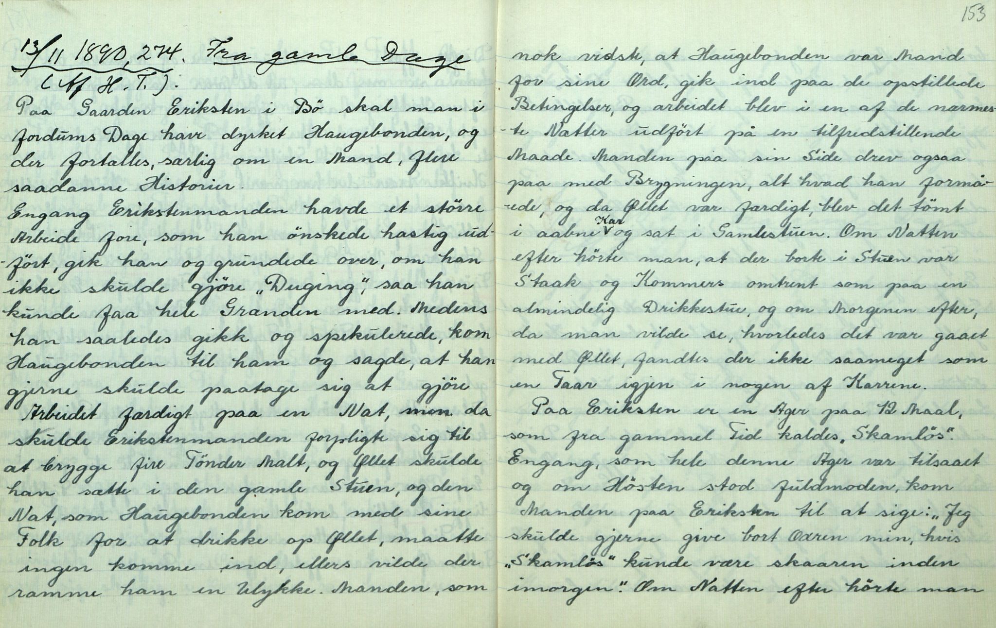 Rikard Berge, TEMU/TGM-A-1003/F/L0013/0018: 451-470 / 468 H. etc. Tvedten i "Fremskr." 1885-91, 1943-1944, p. 152-153