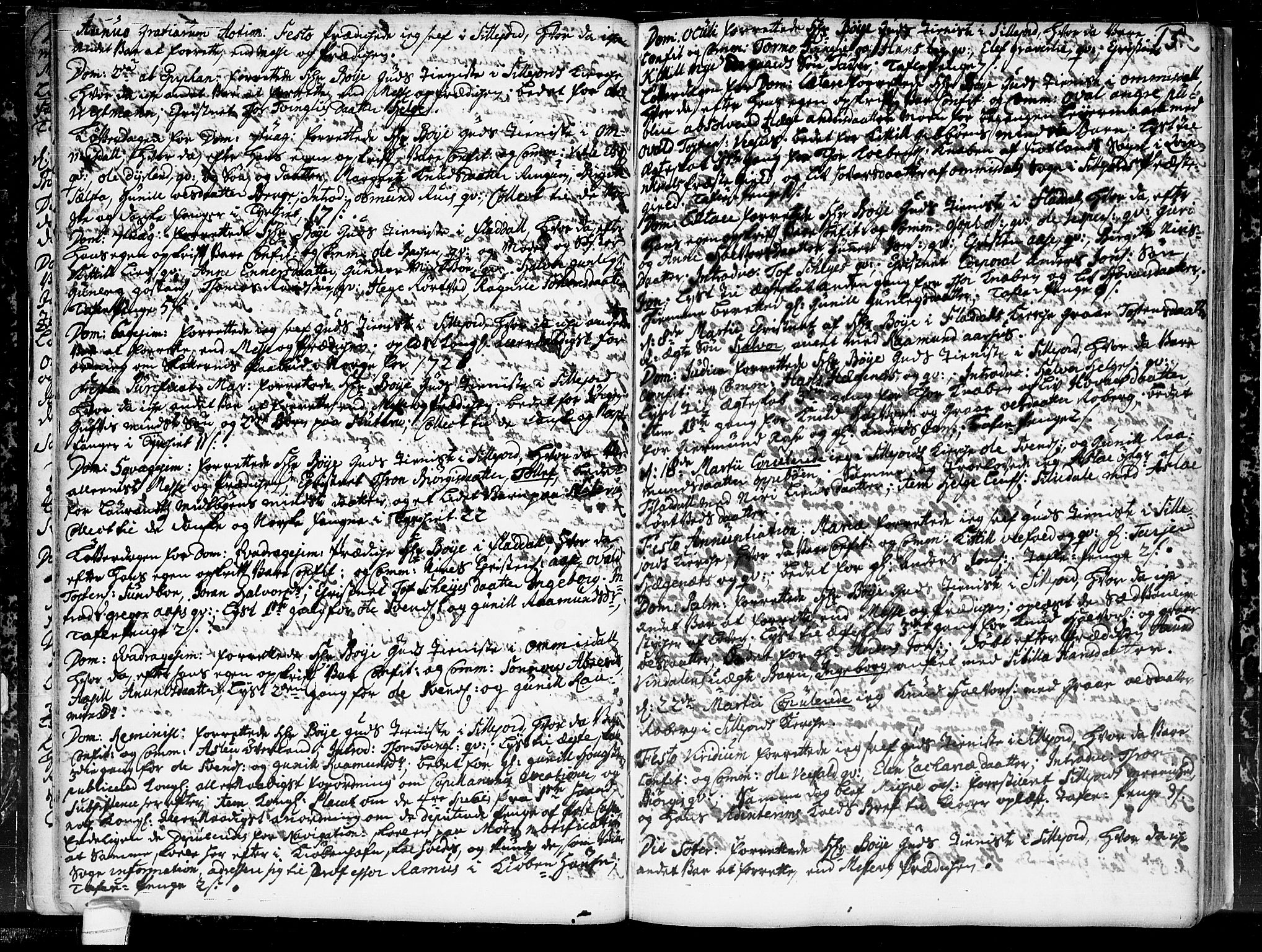Seljord kirkebøker, SAKO/A-20/F/Fa/L0004: Parish register (official) no. I 4, 1725-1736, p. 15