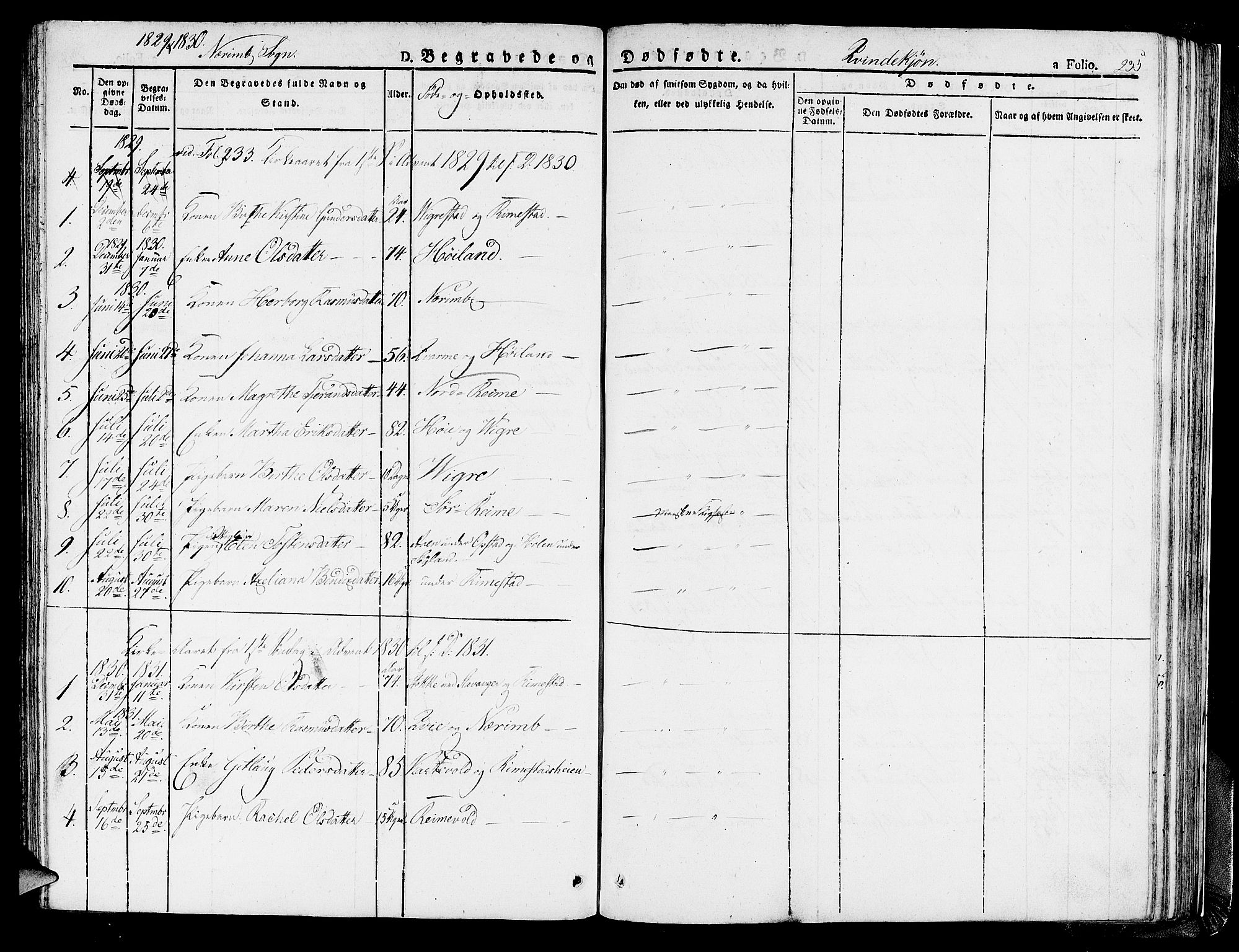 Hå sokneprestkontor, SAST/A-101801/001/30BA/L0004: Parish register (official) no. A 4.1 /1, 1826-1841, p. 235