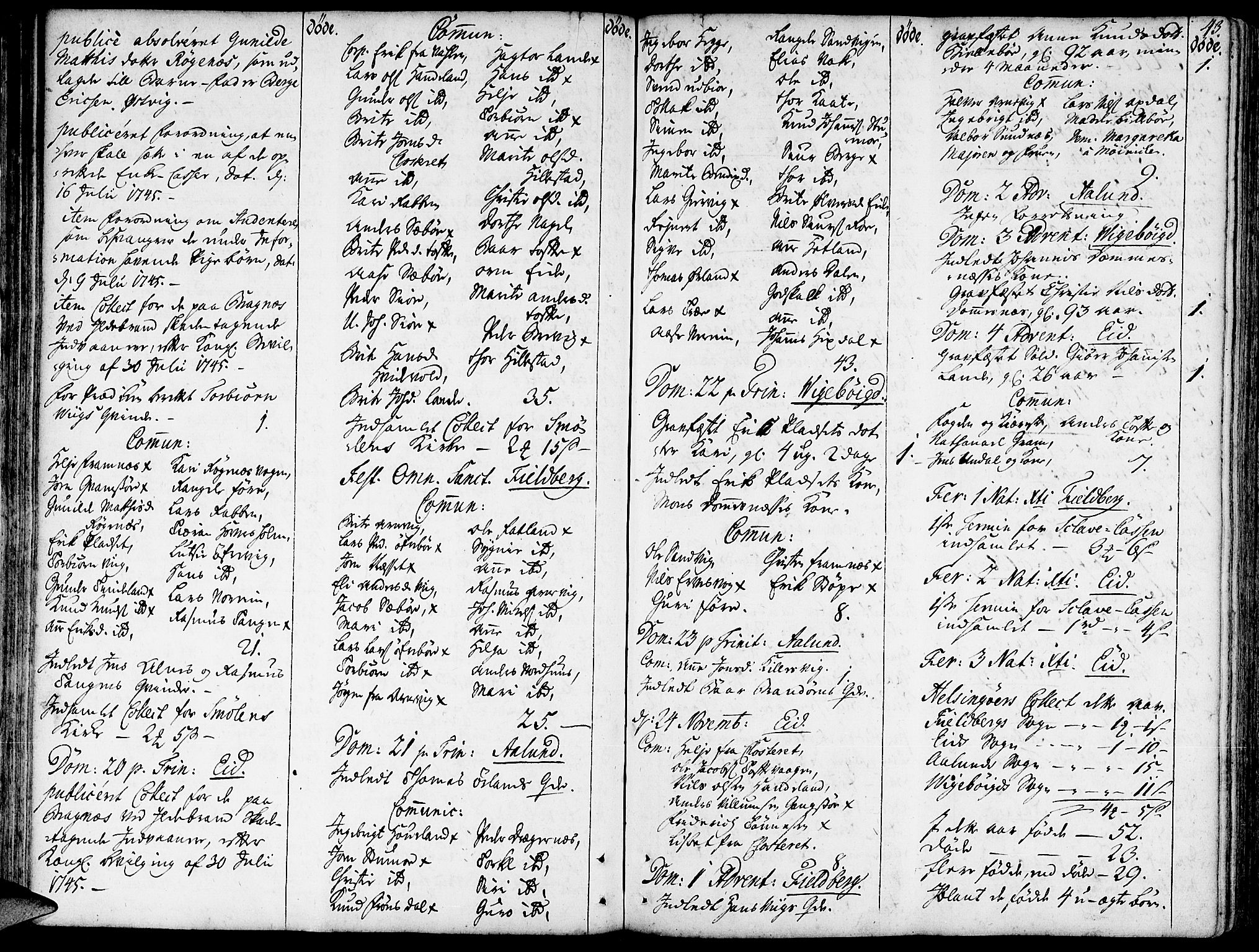 Fjelberg sokneprestembete, AV/SAB-A-75201/H/Haa: Parish register (official) no. A 1, 1739-1759, p. 43