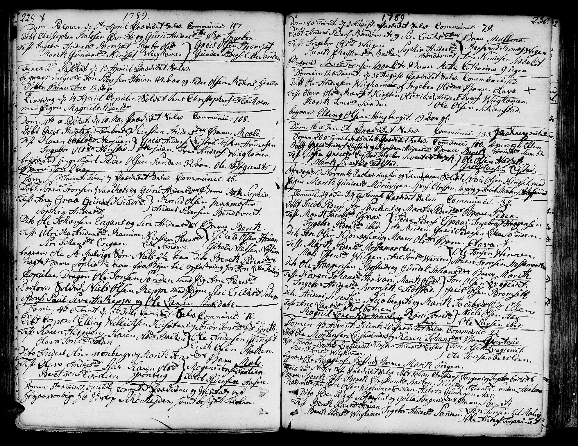 Ministerialprotokoller, klokkerbøker og fødselsregistre - Sør-Trøndelag, SAT/A-1456/606/L0281: Parish register (official) no. 606A02 /2, 1781-1817, p. 229-230