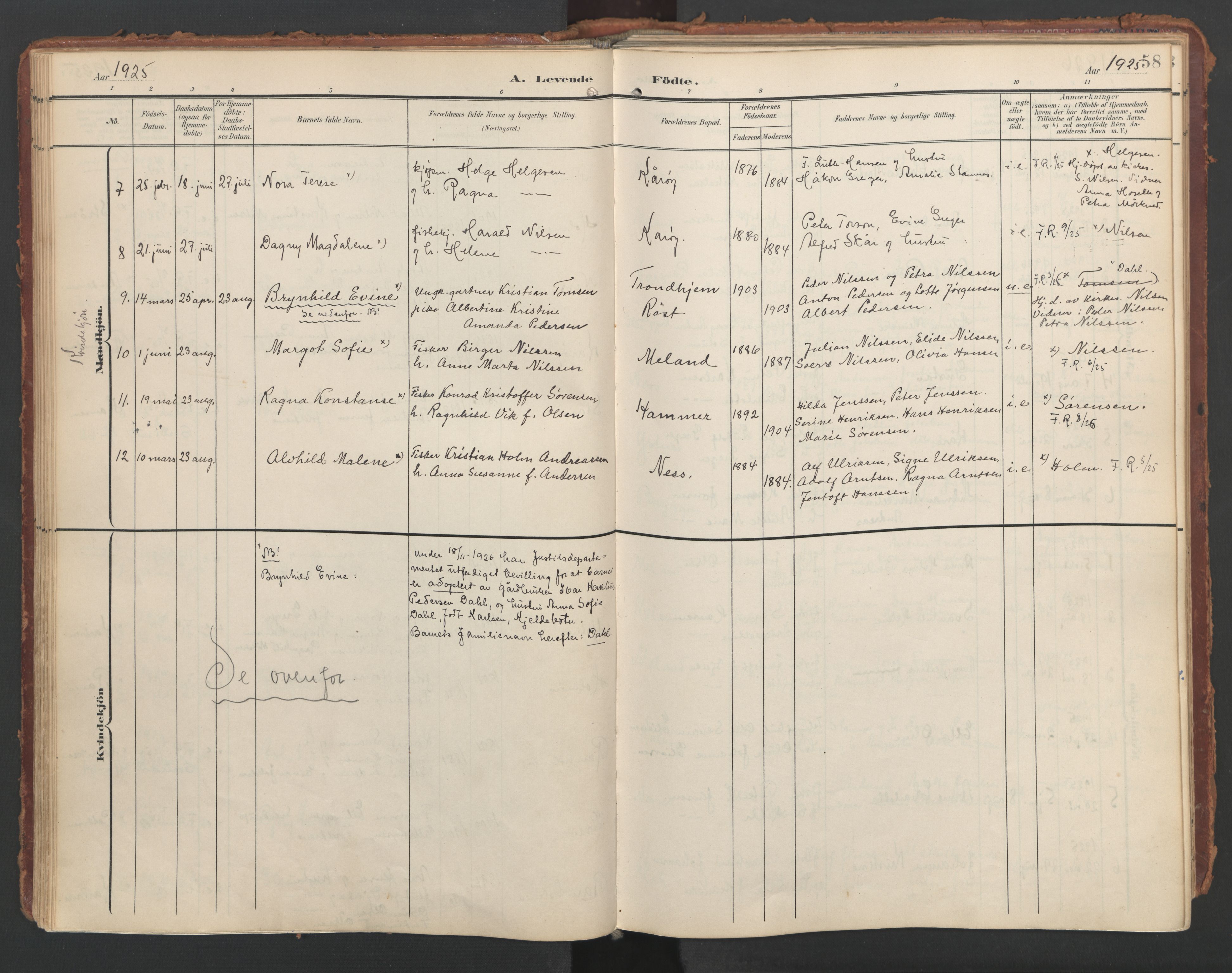 Ministerialprotokoller, klokkerbøker og fødselsregistre - Nordland, AV/SAT-A-1459/808/L0129: Parish register (official) no. 808A02, 1903-1931, p. 58