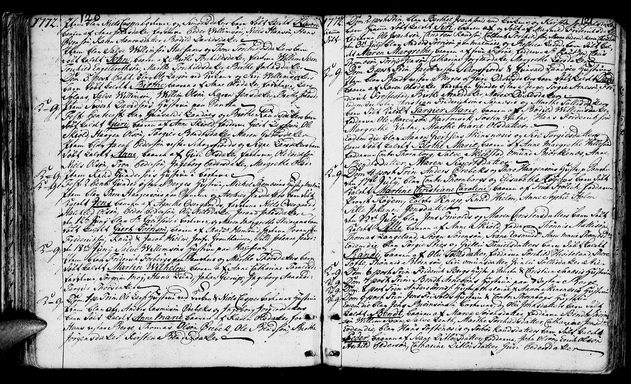 Mandal sokneprestkontor, SAK/1111-0030/F/Fa/Faa/L0003: Parish register (official) no. A 3, 1748-1794, p. 120-121