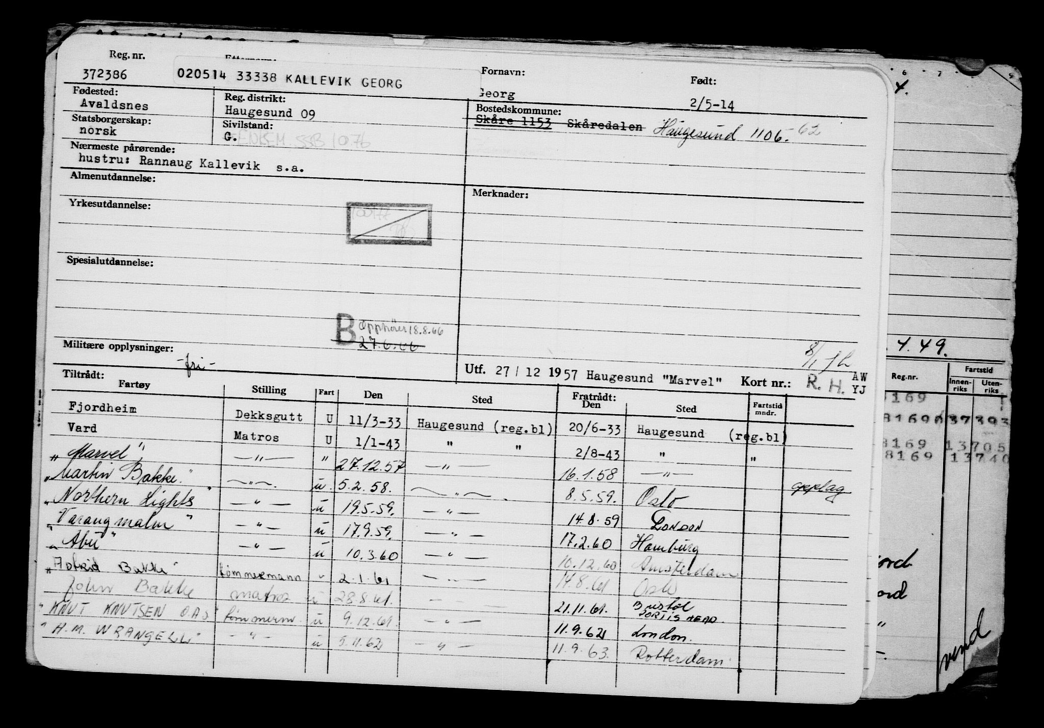 Direktoratet for sjømenn, AV/RA-S-3545/G/Gb/L0120: Hovedkort, 1914, p. 394
