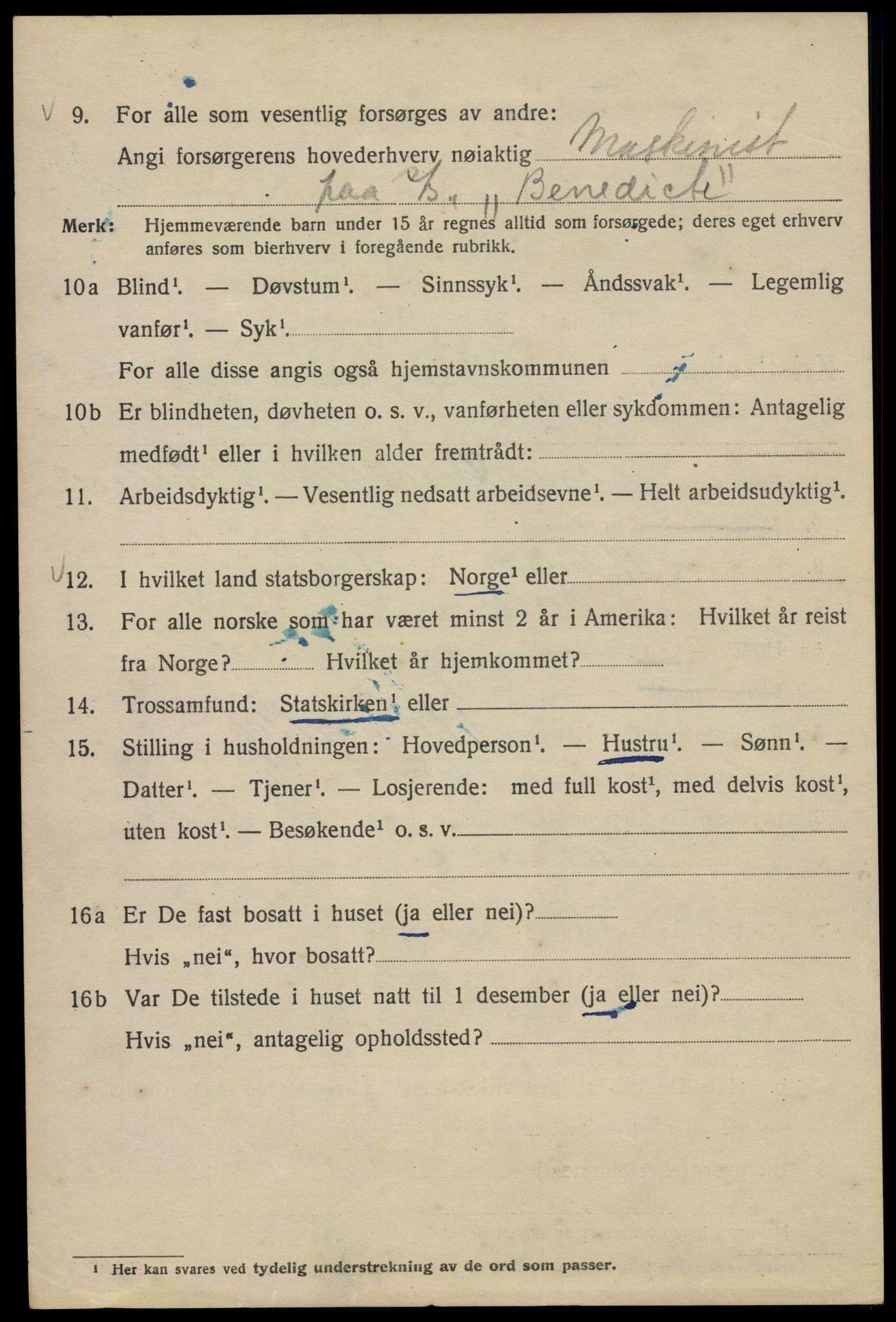 SAO, 1920 census for Kristiania, 1920, p. 161700