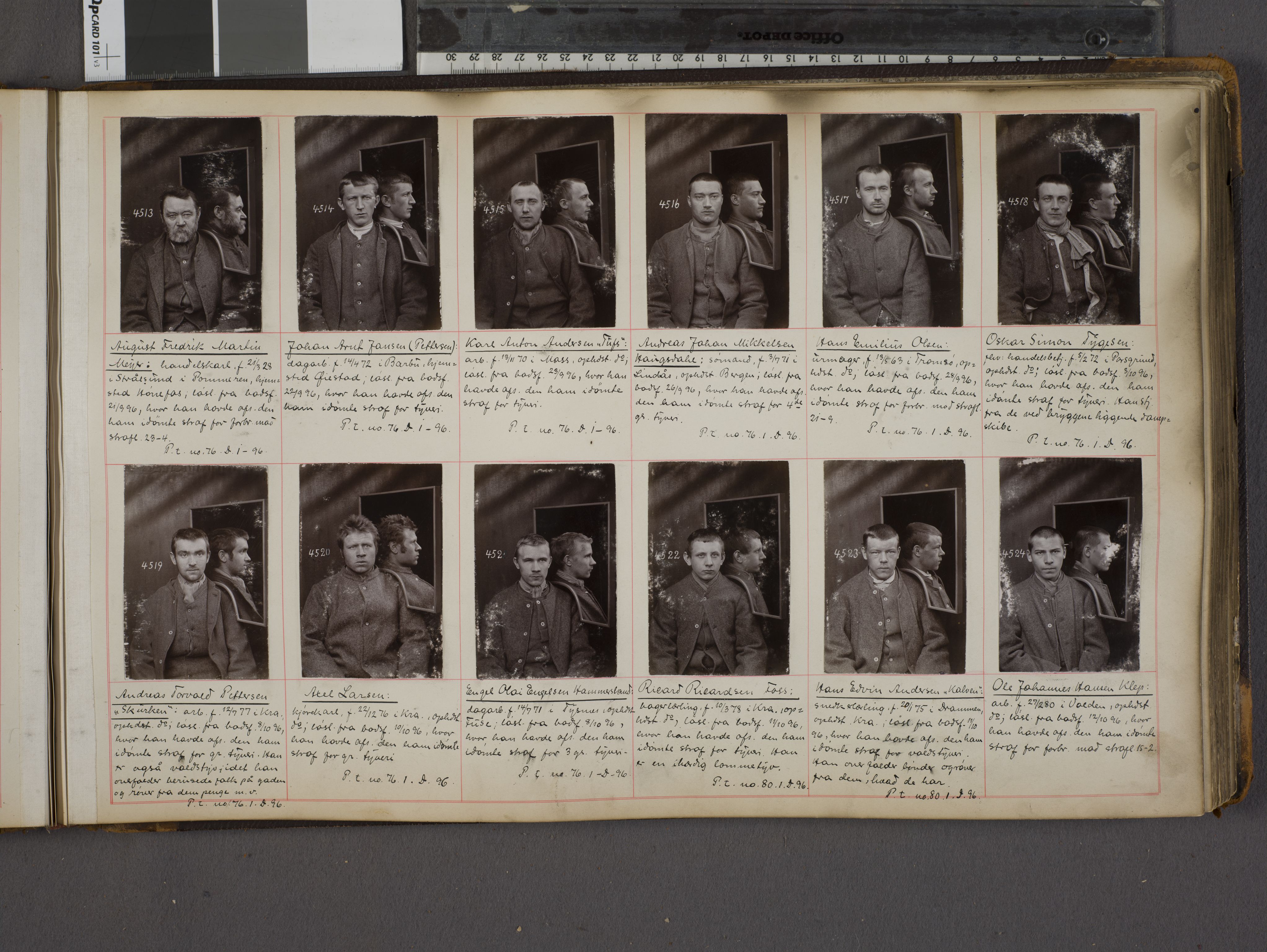 Oslo politikammer, Kriminalavdelingen, AV/SAO-A-11137/U/Ua/L0004: Forbryteralbum, 1895-1897, p. 41