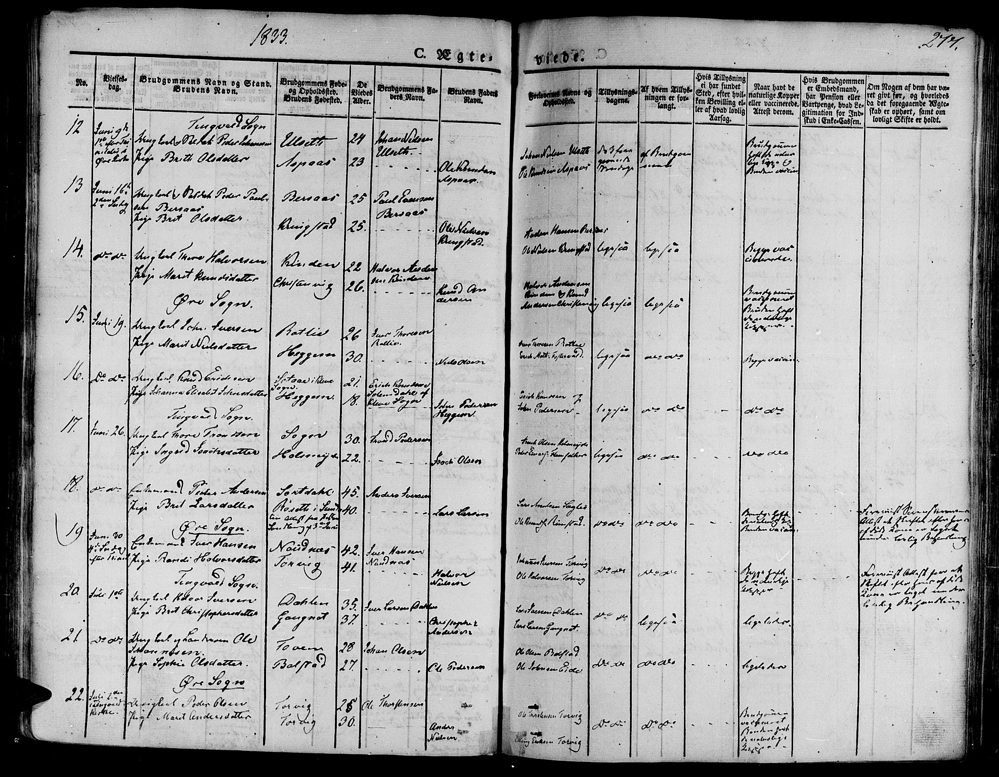 Ministerialprotokoller, klokkerbøker og fødselsregistre - Møre og Romsdal, AV/SAT-A-1454/586/L0983: Parish register (official) no. 586A09, 1829-1843, p. 277