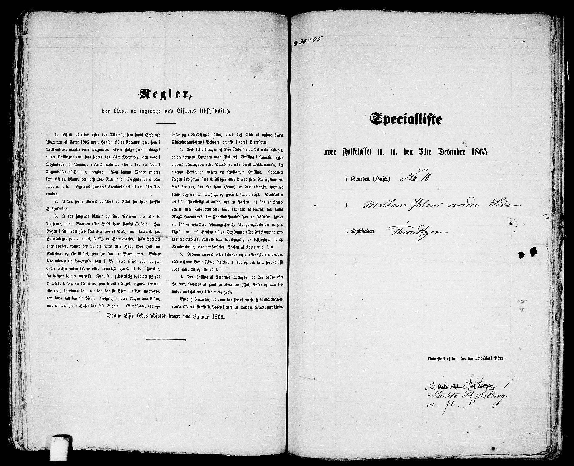 RA, 1865 census for Trondheim, 1865, p. 1969