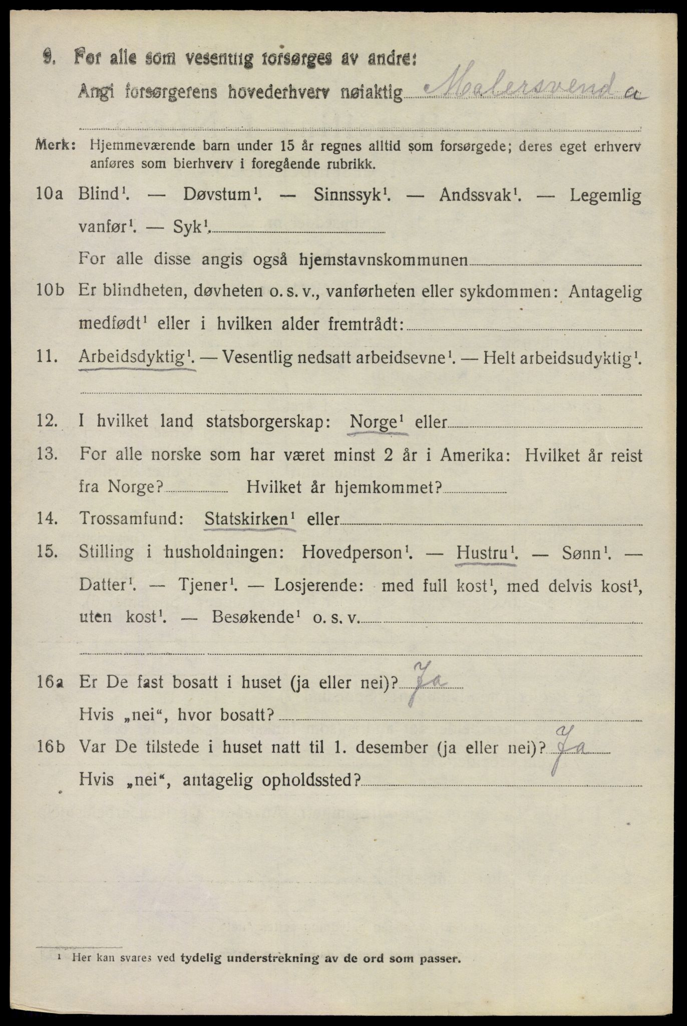 SAO, 1920 census for Glemmen, 1920, p. 16740