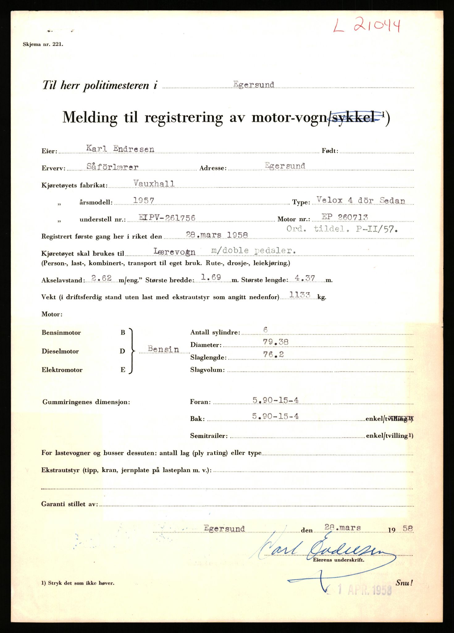 Stavanger trafikkstasjon, AV/SAST-A-101942/0/F/L0037: L-20500 - L-21499, 1930-1971, p. 1605