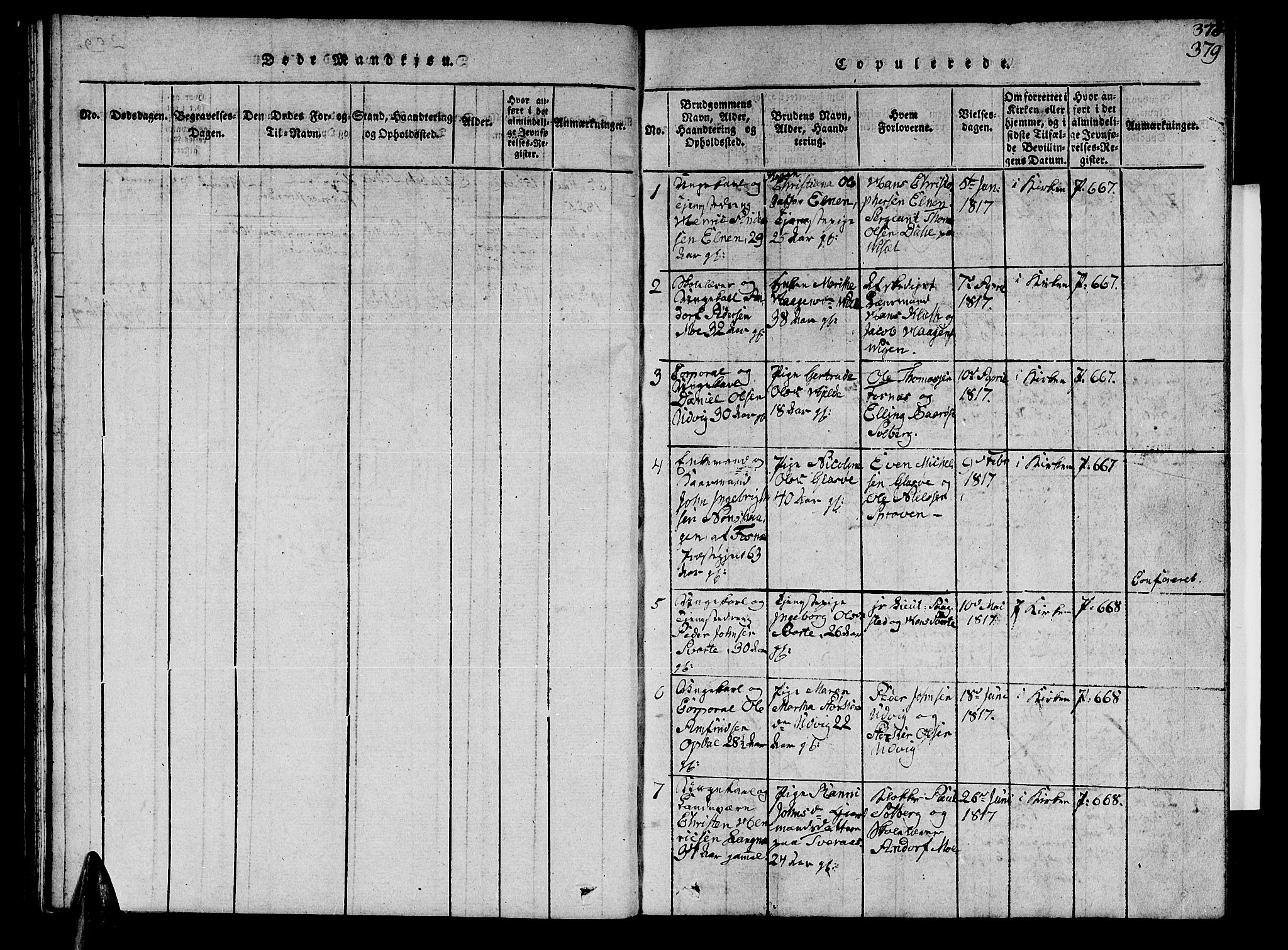 Ministerialprotokoller, klokkerbøker og fødselsregistre - Nord-Trøndelag, SAT/A-1458/741/L0400: Parish register (copy) no. 741C01, 1817-1825, p. 378-379