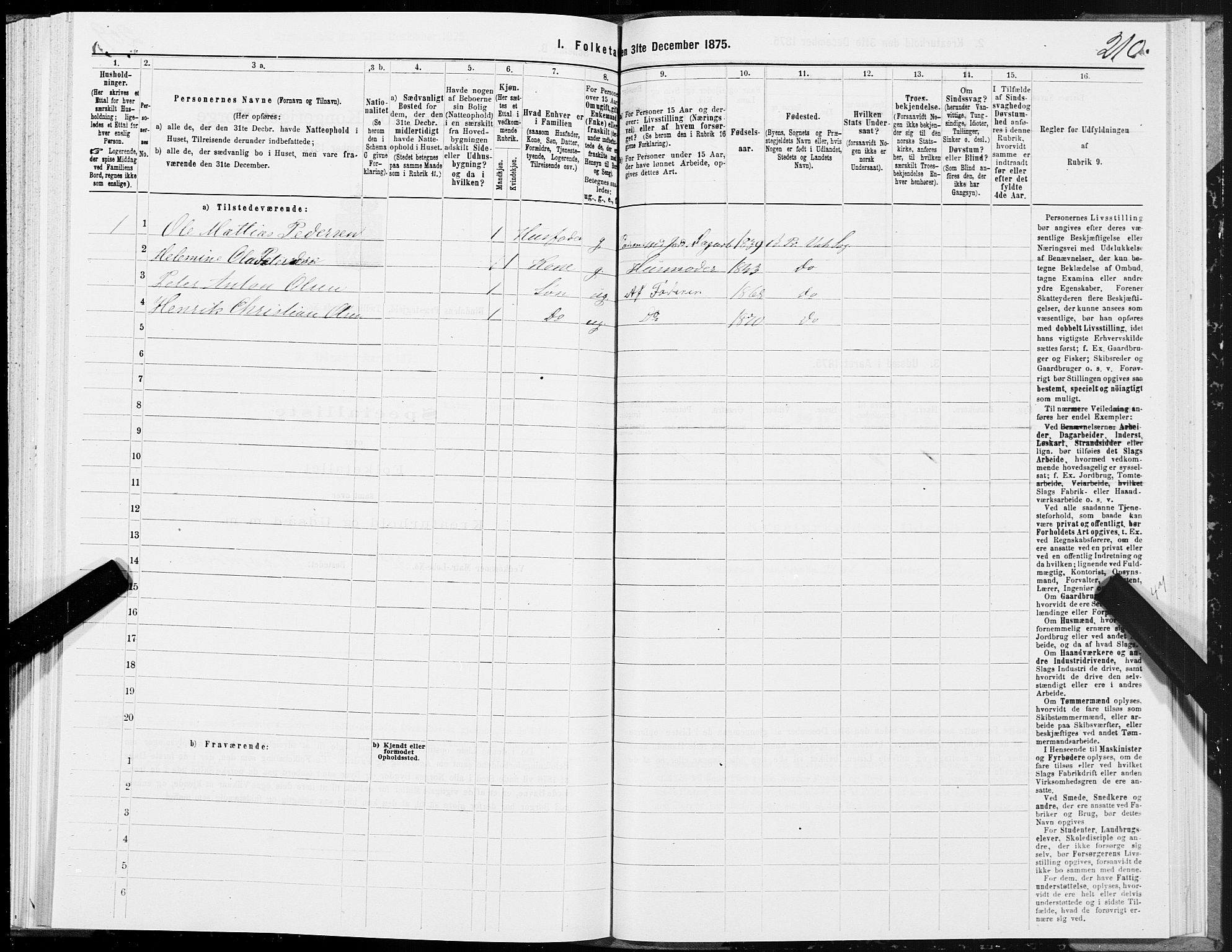 SAT, 1875 census for 1811P Bindal, 1875, p. 1210