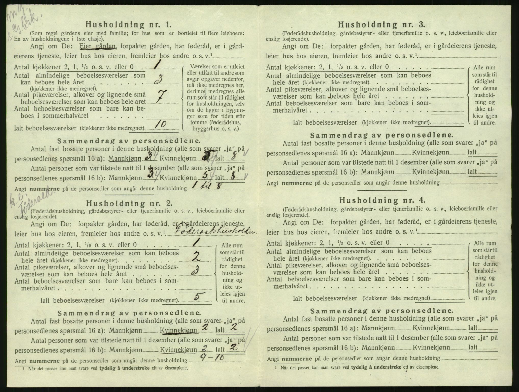 SAT, 1920 census for Straumsnes, 1920, p. 220