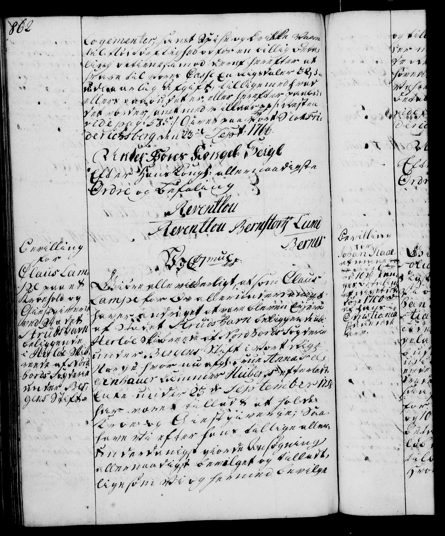 Rentekammeret, Kammerkanselliet, AV/RA-EA-3111/G/Gg/Gga/L0007: Norsk ekspedisjonsprotokoll med register (merket RK 53.7), 1759-1768, p. 862