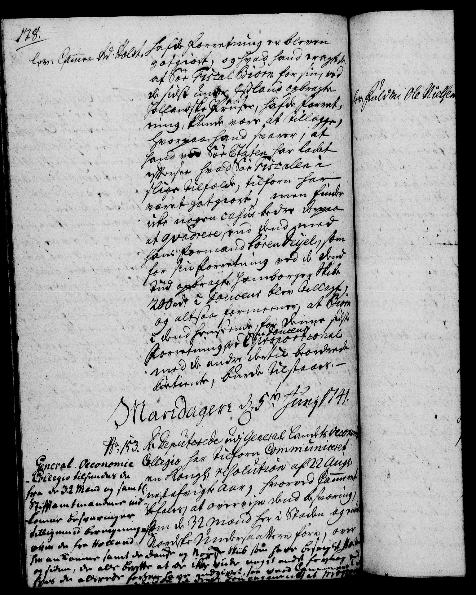 Rentekammeret, Kammerkanselliet, RA/EA-3111/G/Gh/Gha/L0023: Norsk ekstraktmemorialprotokoll (merket RK 53.68), 1741-1742, p. 178