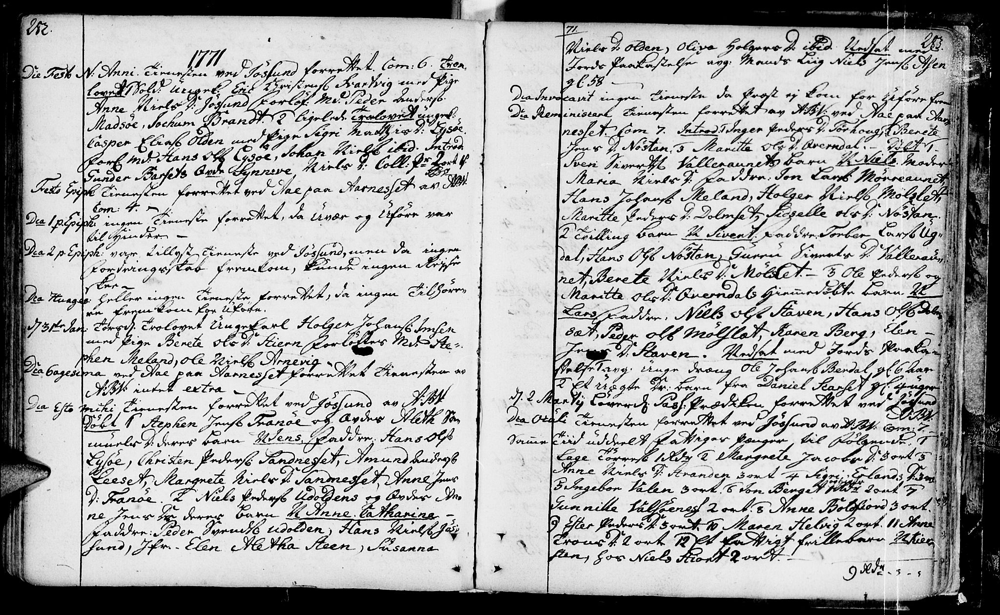 Ministerialprotokoller, klokkerbøker og fødselsregistre - Sør-Trøndelag, SAT/A-1456/655/L0672: Parish register (official) no. 655A01, 1750-1779, p. 282-283