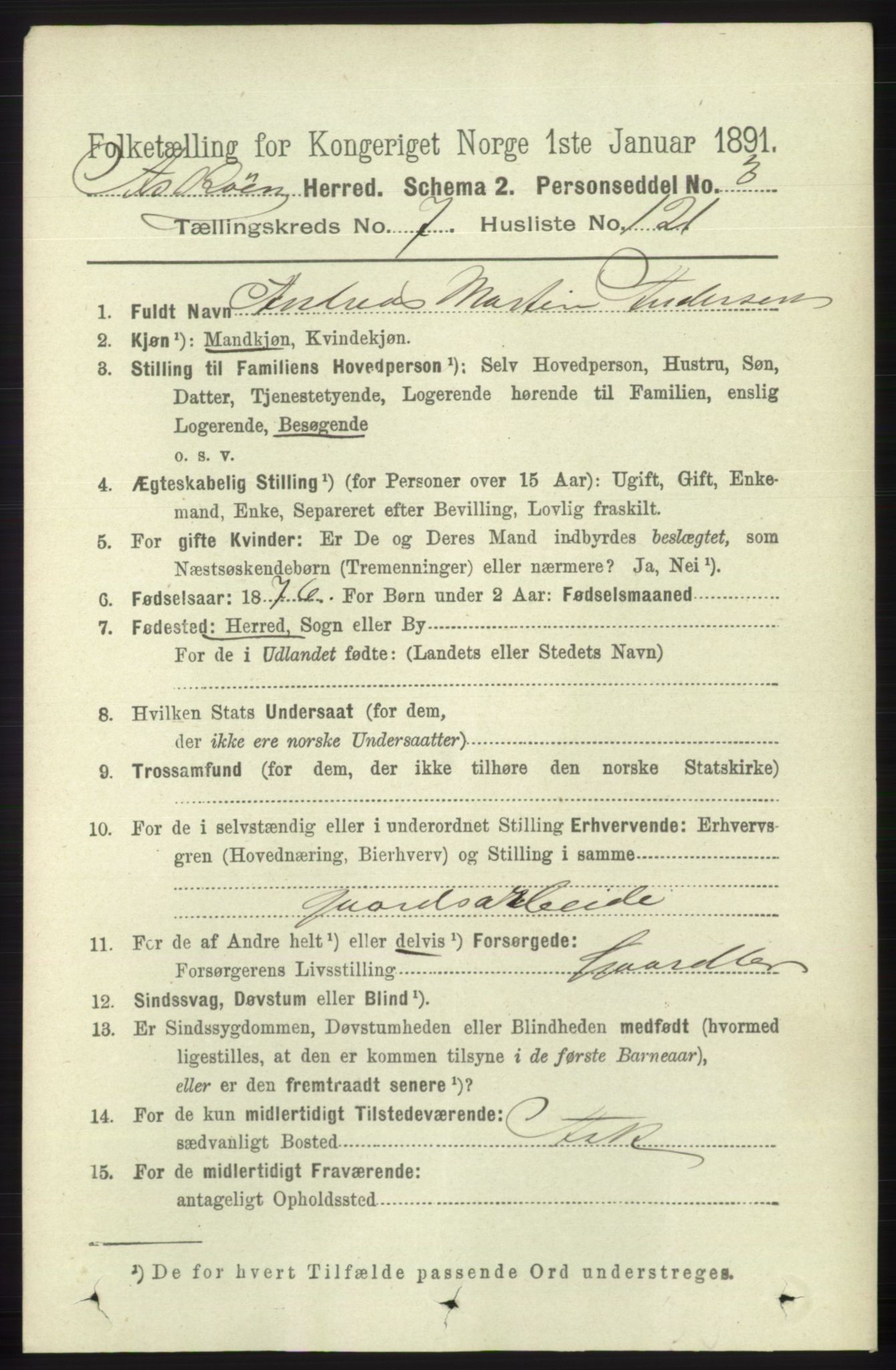 RA, 1891 census for 1247 Askøy, 1891, p. 5307