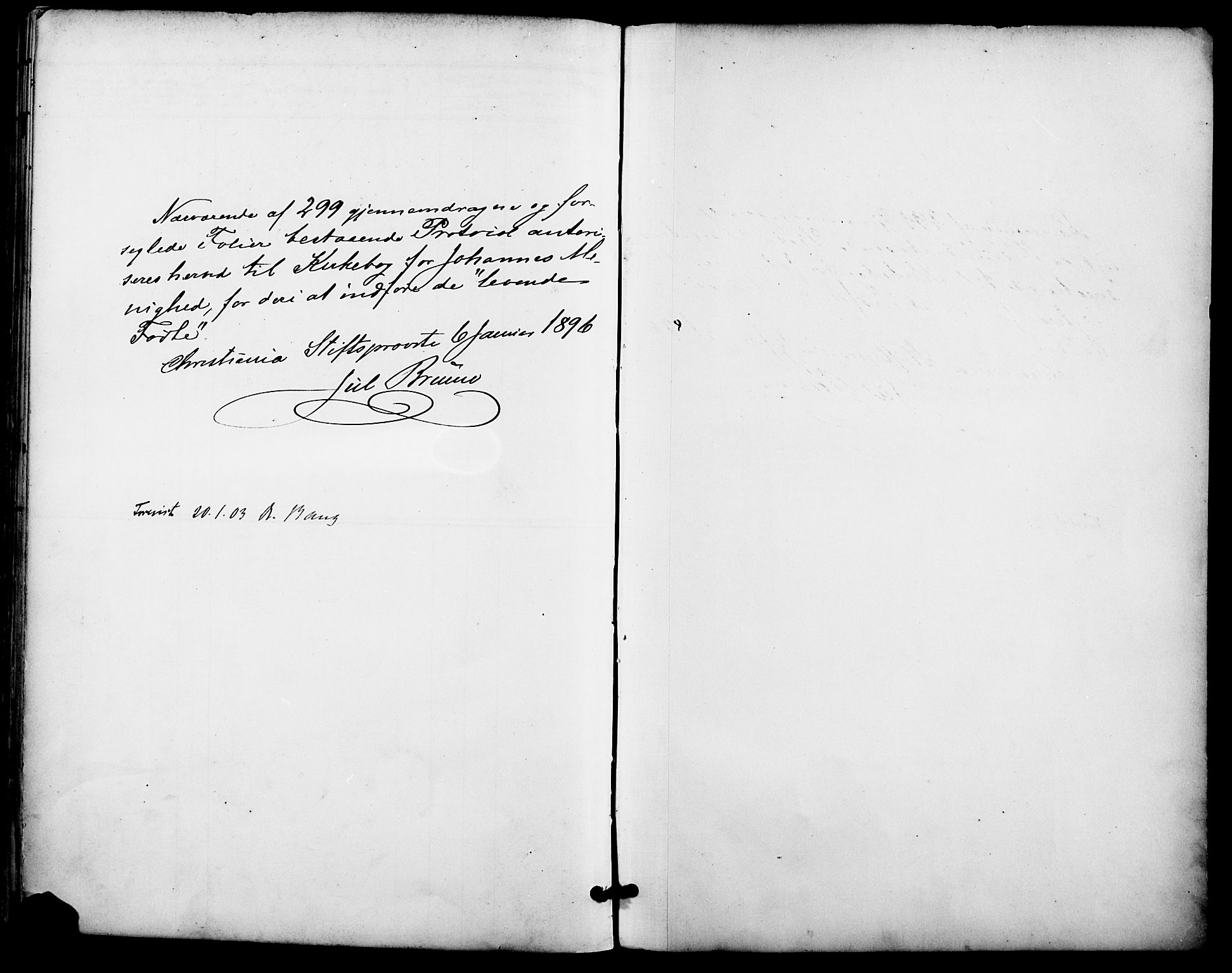 Johannes prestekontor Kirkebøker, AV/SAO-A-10852/F/Fa/L0007: Parish register (official) no. 7, 1896-1905