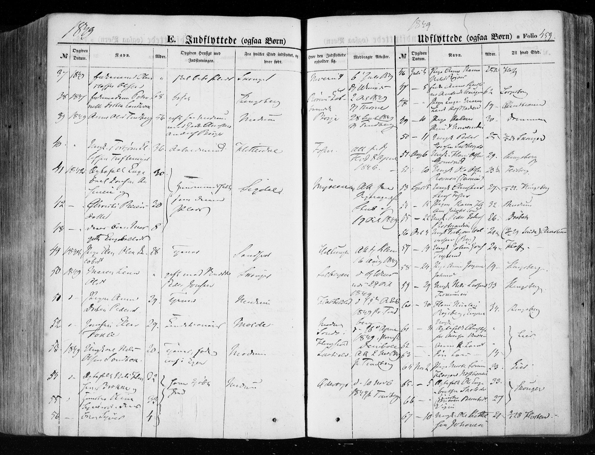 Eiker kirkebøker, AV/SAKO-A-4/F/Fa/L0014: Parish register (official) no. I 14, 1846-1854, p. 459