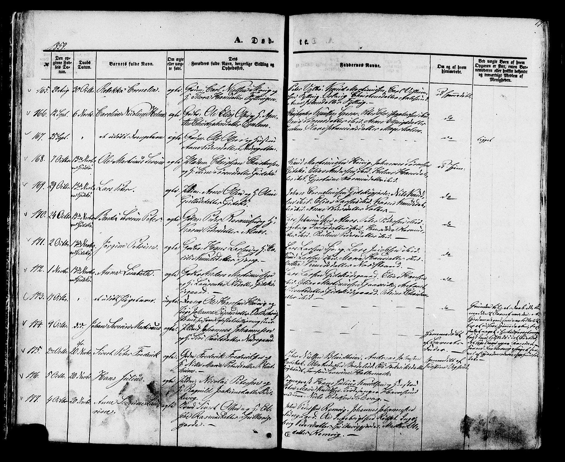 Ministerialprotokoller, klokkerbøker og fødselsregistre - Møre og Romsdal, AV/SAT-A-1454/528/L0398: Parish register (official) no. 528A09, 1858-1864, p. 17