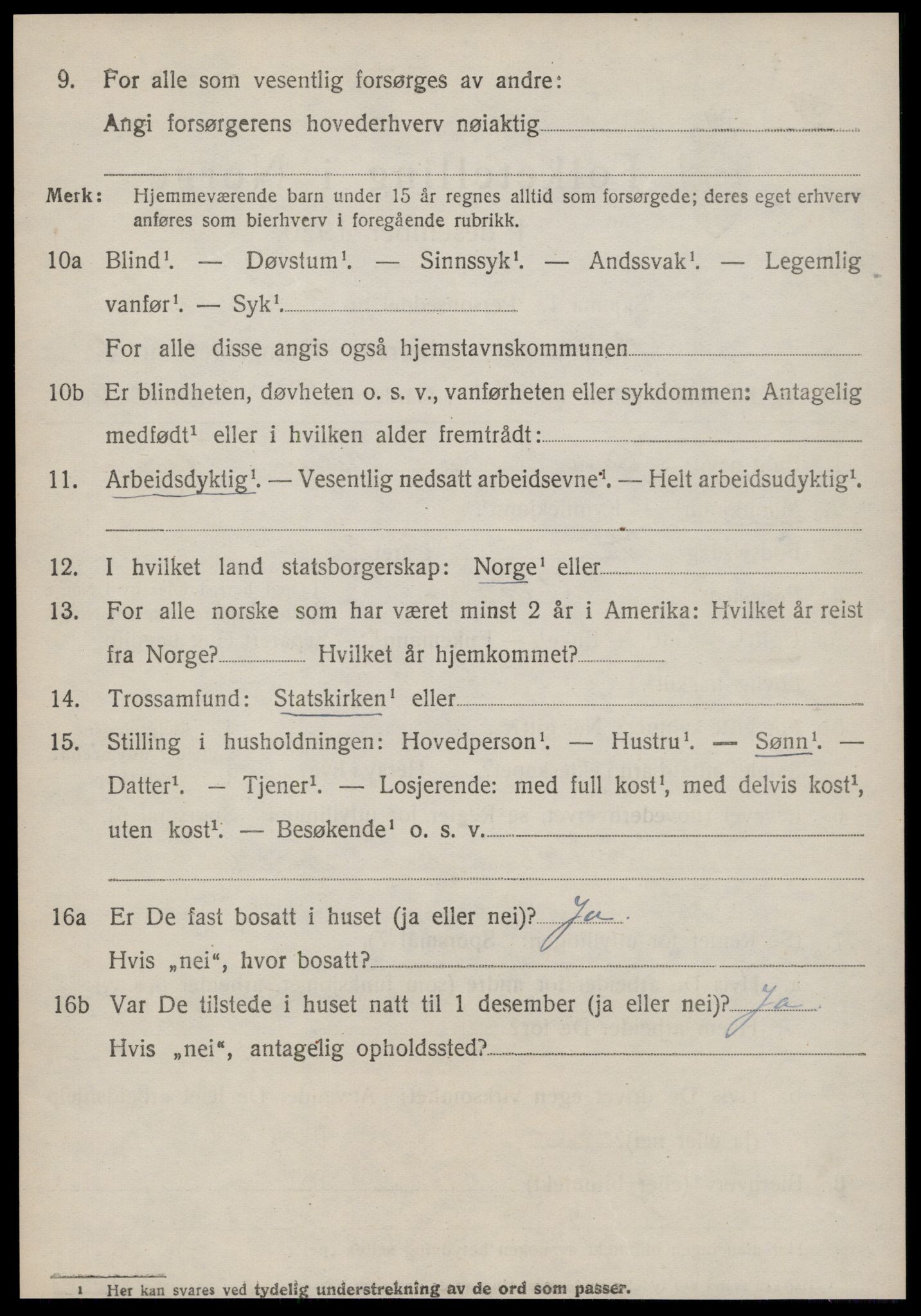 SAT, 1920 census for Giske, 1920, p. 3655