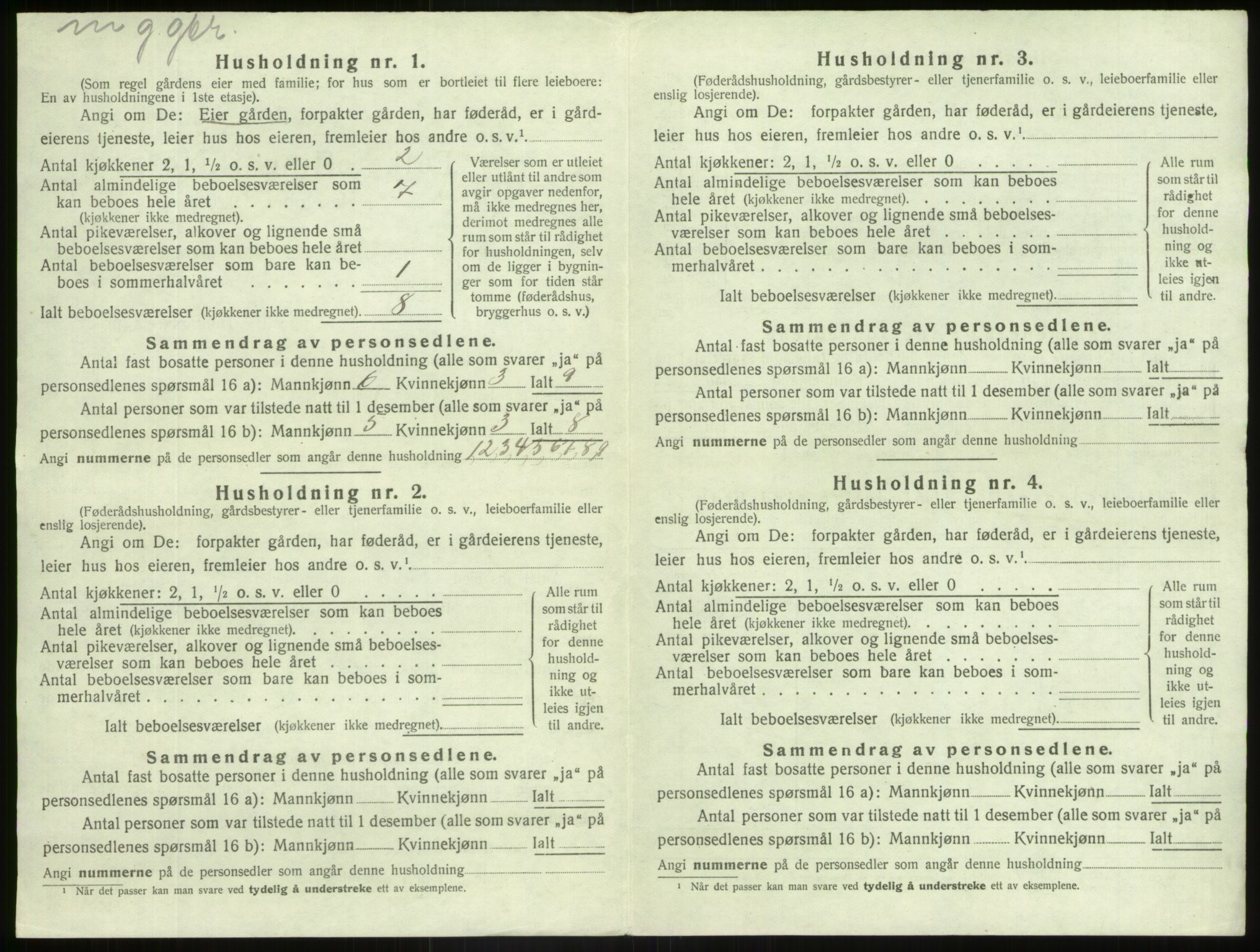 SAB, 1920 census for Luster, 1920, p. 707