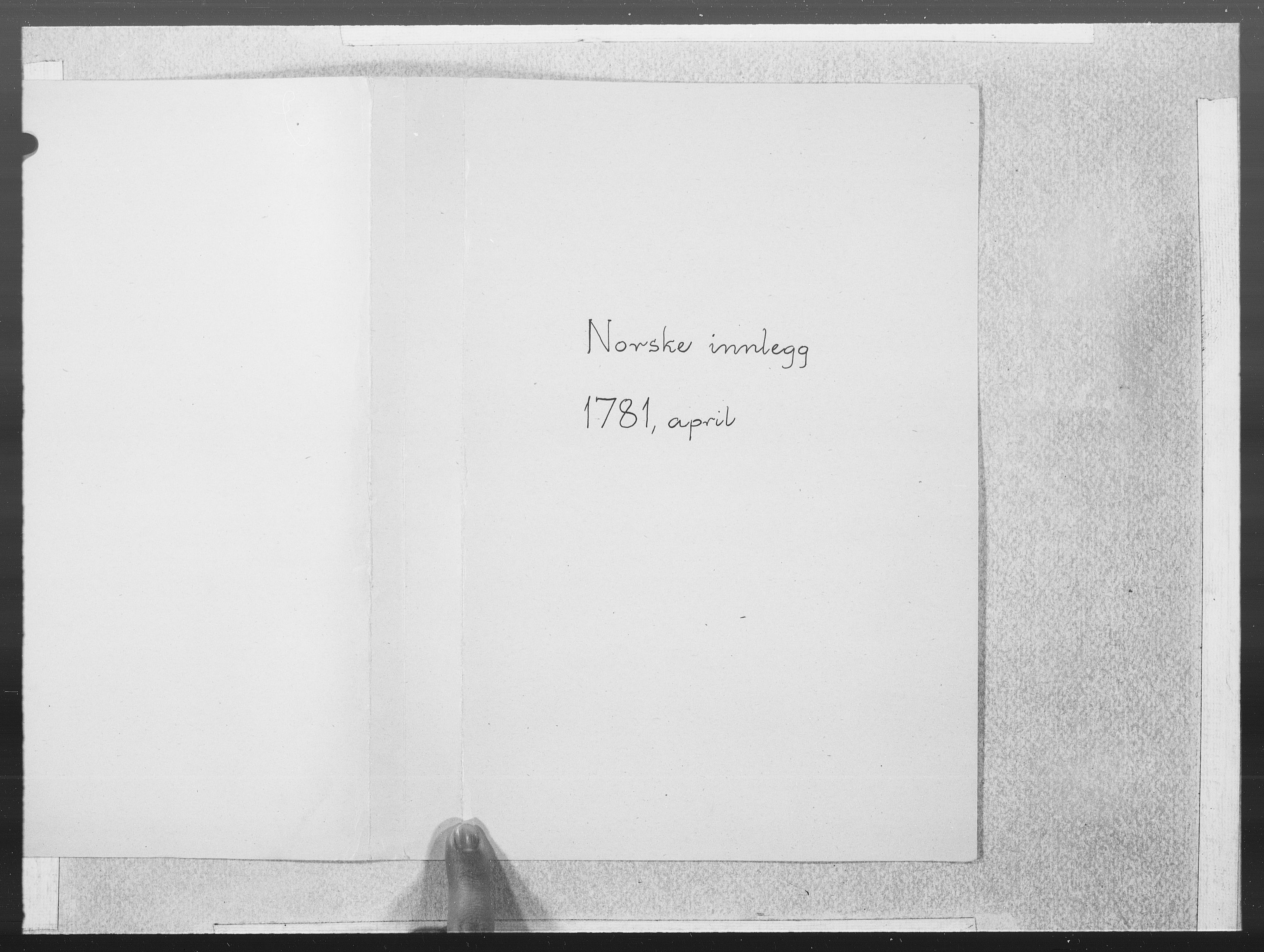 Danske Kanselli 1572-1799, AV/RA-EA-3023/F/Fc/Fcc/Fcca/L0237: Norske innlegg 1572-1799, 1781, p. 187