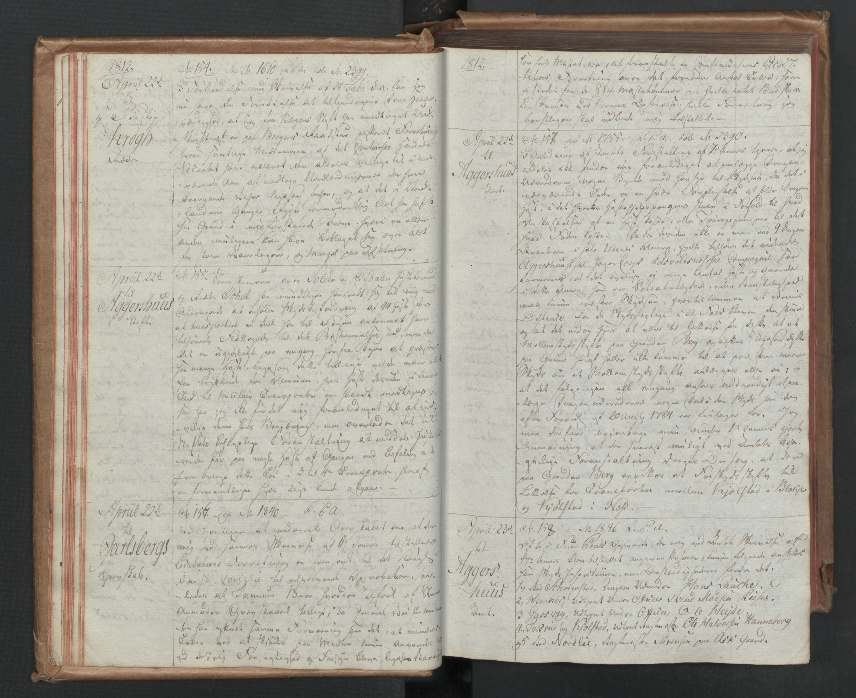 Stattholderembetet 1810-1814, 1. kontor (Kontor A), AV/RA-EA-2872/Bc/L0002: Korrespondanseprotokoll, 1812-1814, p. 26b-27a