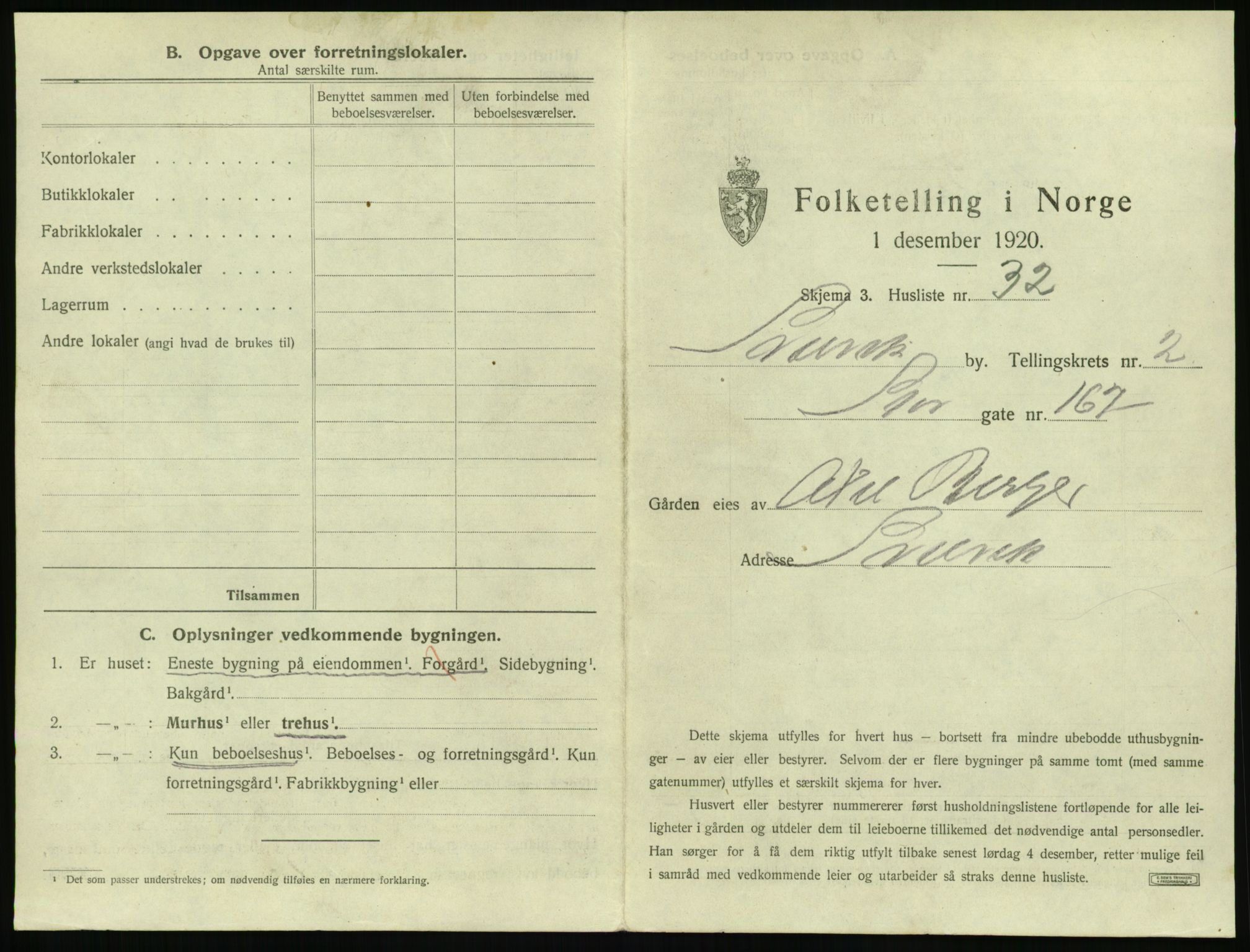 SAKO, 1920 census for Svelvik, 1920, p. 337