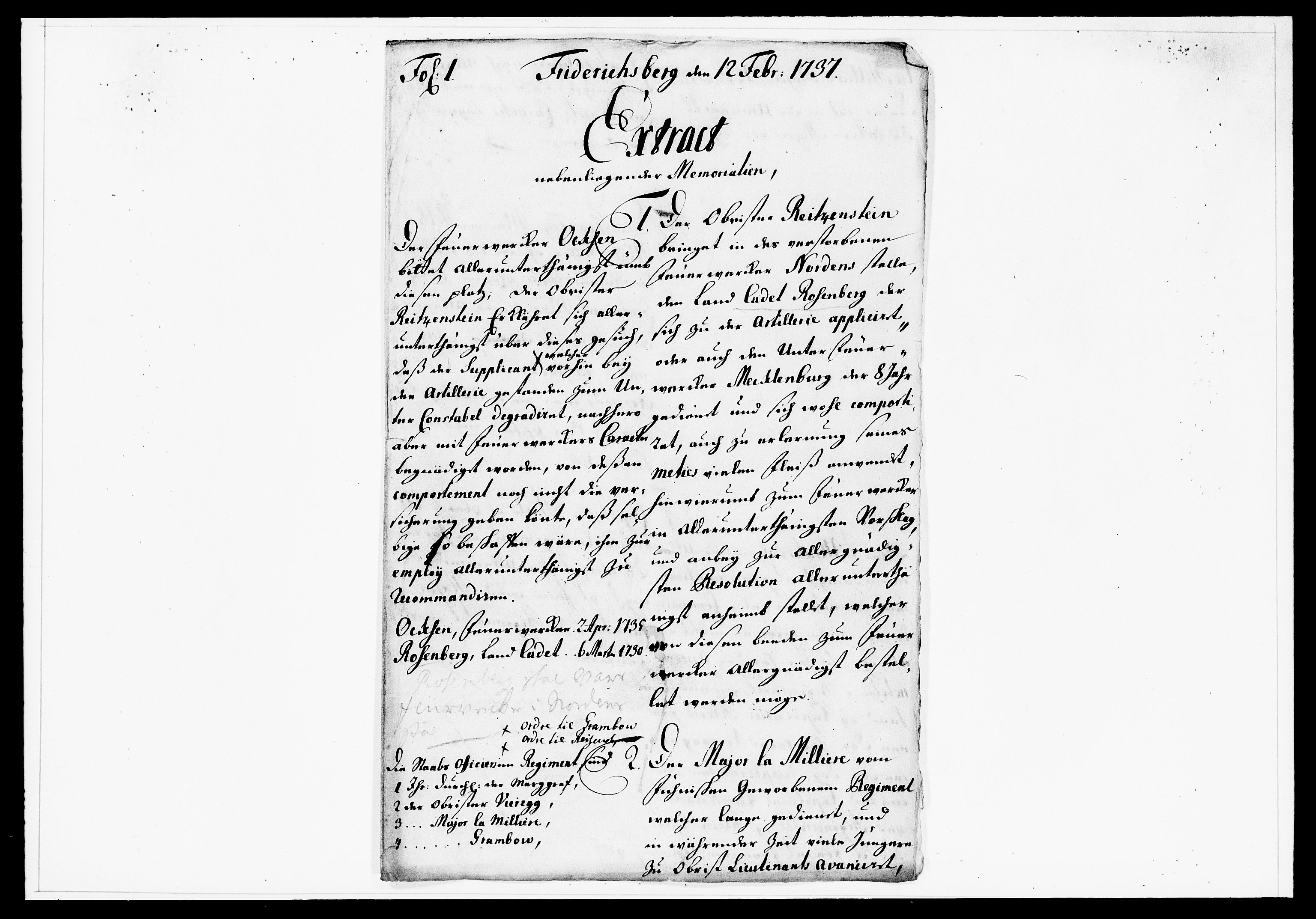 Krigskollegiet, Krigskancelliet, DRA/A-0006/-/1138-1142: Refererede sager, 1737, p. 44