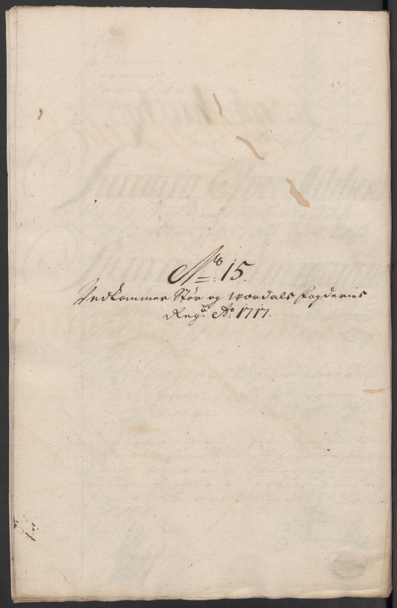 Rentekammeret inntil 1814, Reviderte regnskaper, Fogderegnskap, AV/RA-EA-4092/R62/L4207: Fogderegnskap Stjørdal og Verdal, 1717, p. 186