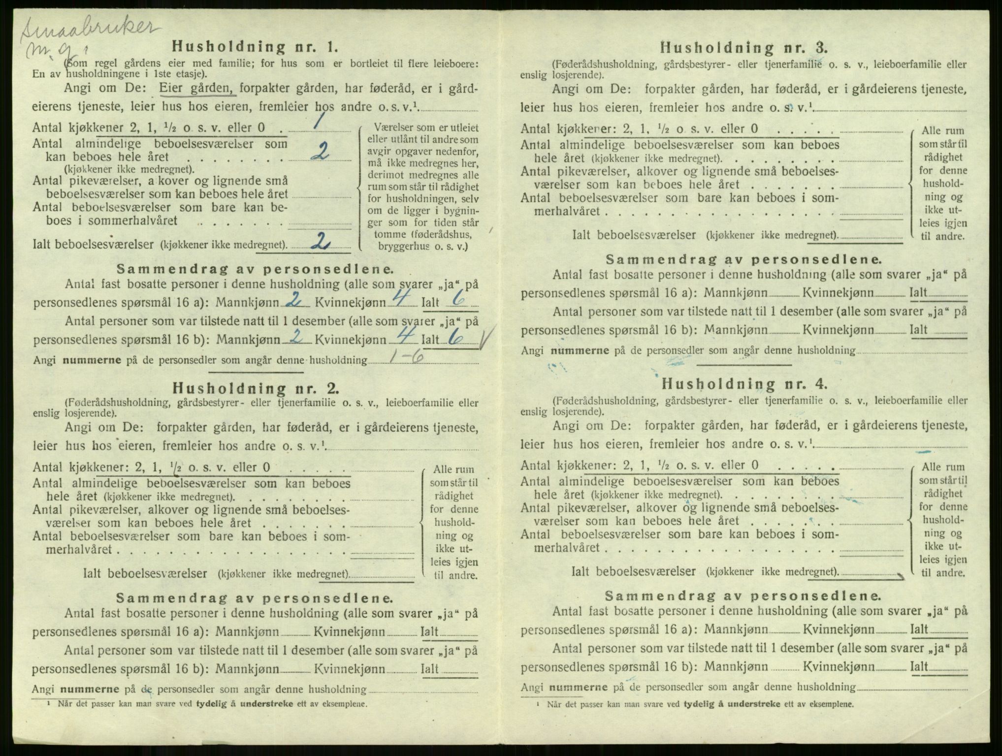 SAKO, 1920 census for Andebu, 1920, p. 1105