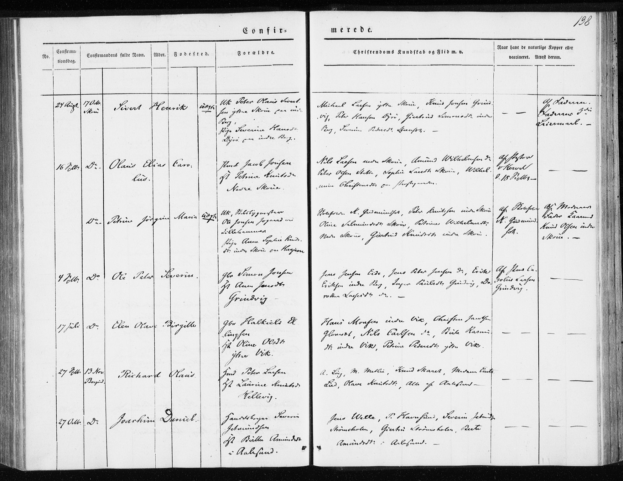 Ministerialprotokoller, klokkerbøker og fødselsregistre - Møre og Romsdal, AV/SAT-A-1454/528/L0415: Curate's parish register no. 528B03, 1843-1852, p. 138