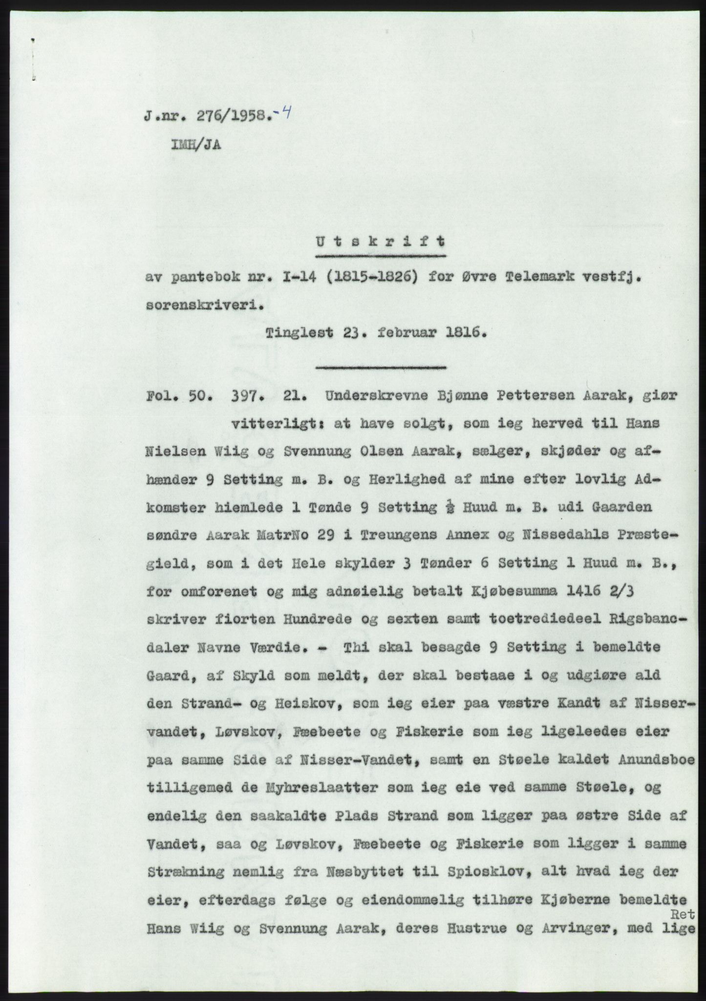 Statsarkivet i Kongsberg, SAKO/A-0001, 1958, p. 128