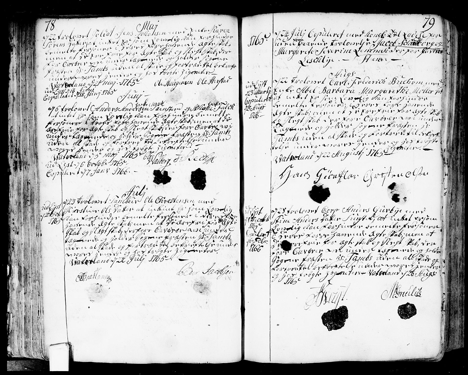 Fredrikstad prestekontor Kirkebøker, SAO/A-11082/F/Fa/L0002: Parish register (official) no. 2, 1750-1804, p. 78-79