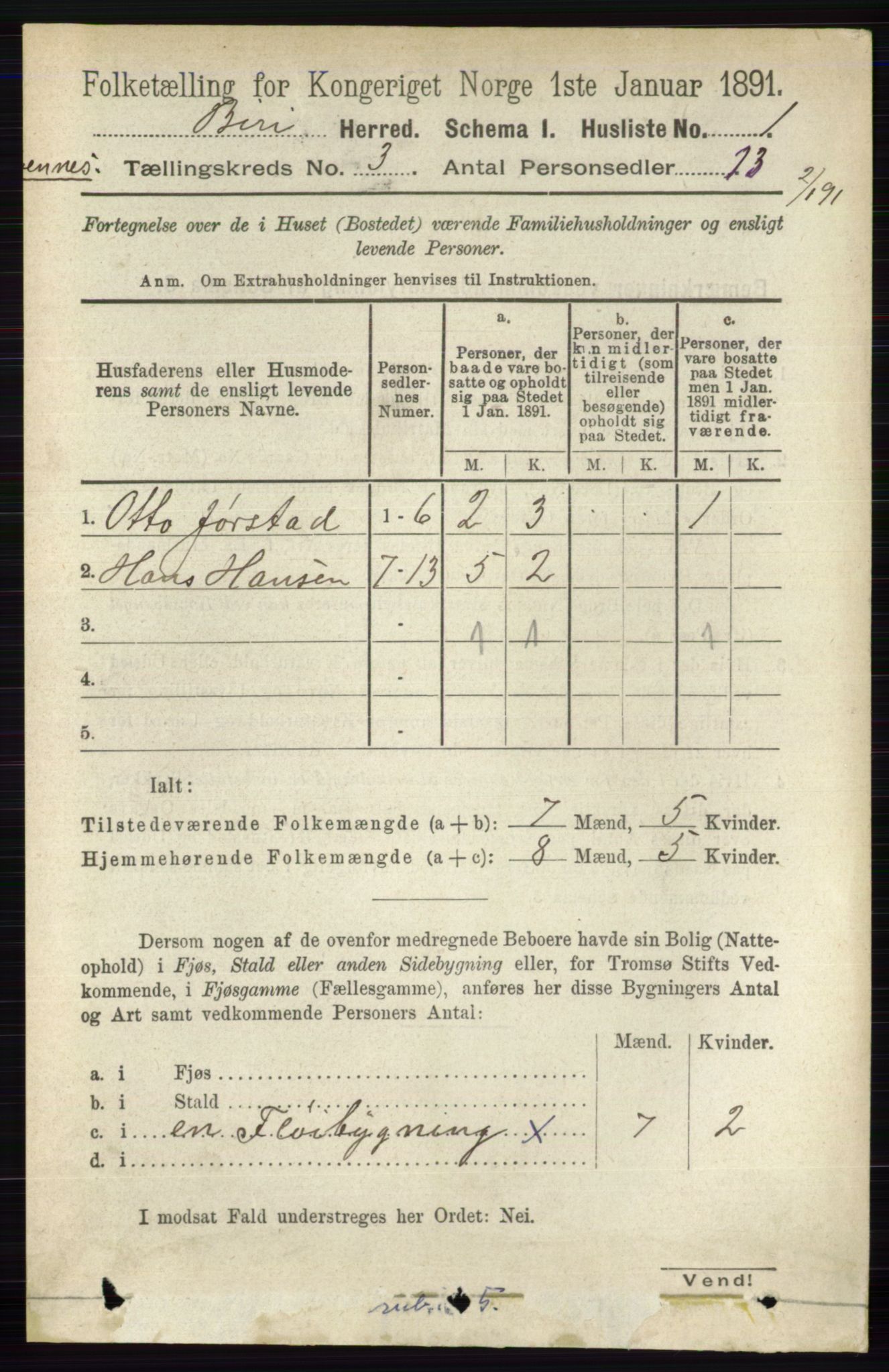 RA, 1891 census for 0525 Biri, 1891, p. 830