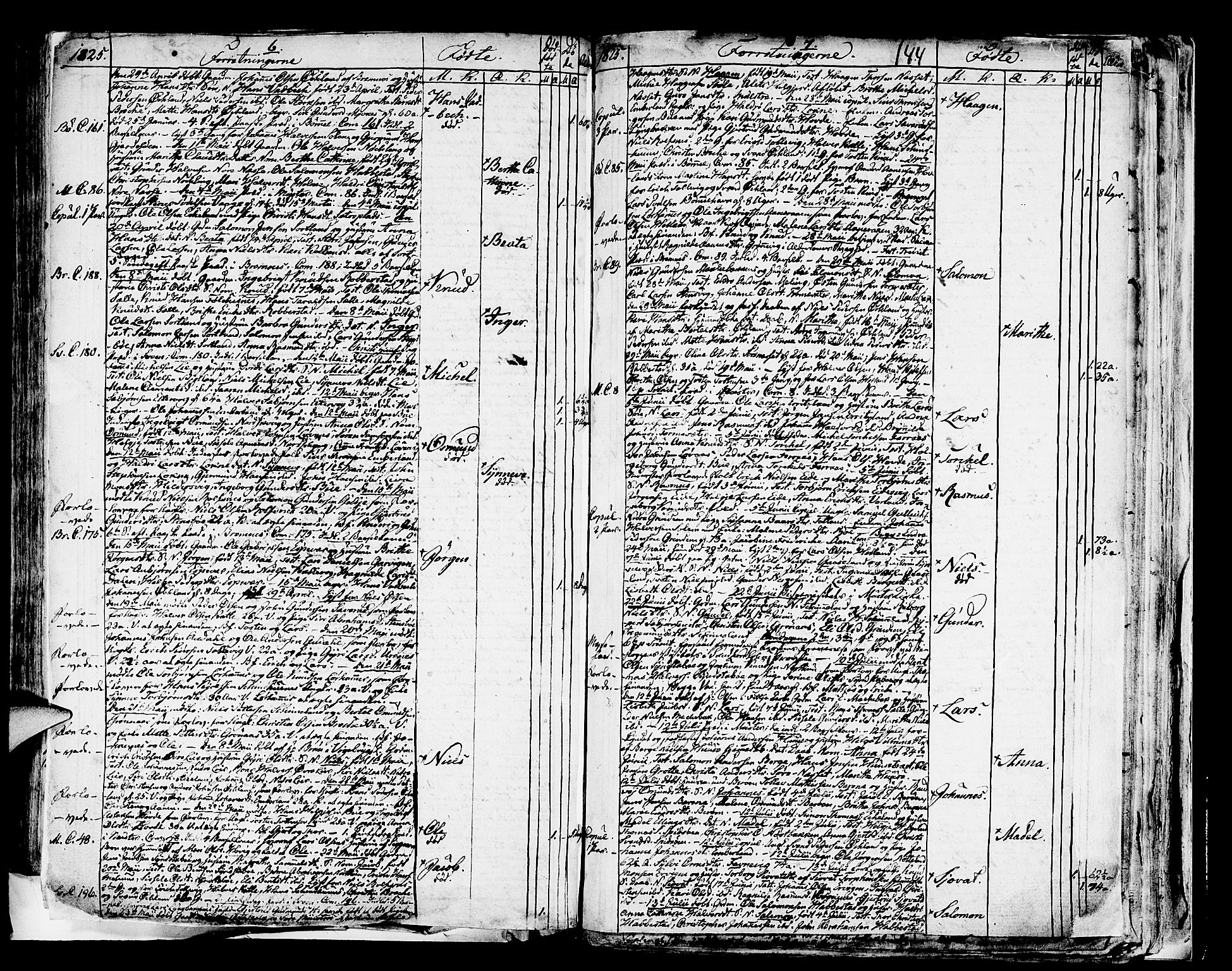 Finnås sokneprestembete, SAB/A-99925/H/Ha/Haa/Haaa/L0004: Parish register (official) no. A 4, 1804-1830, p. 144