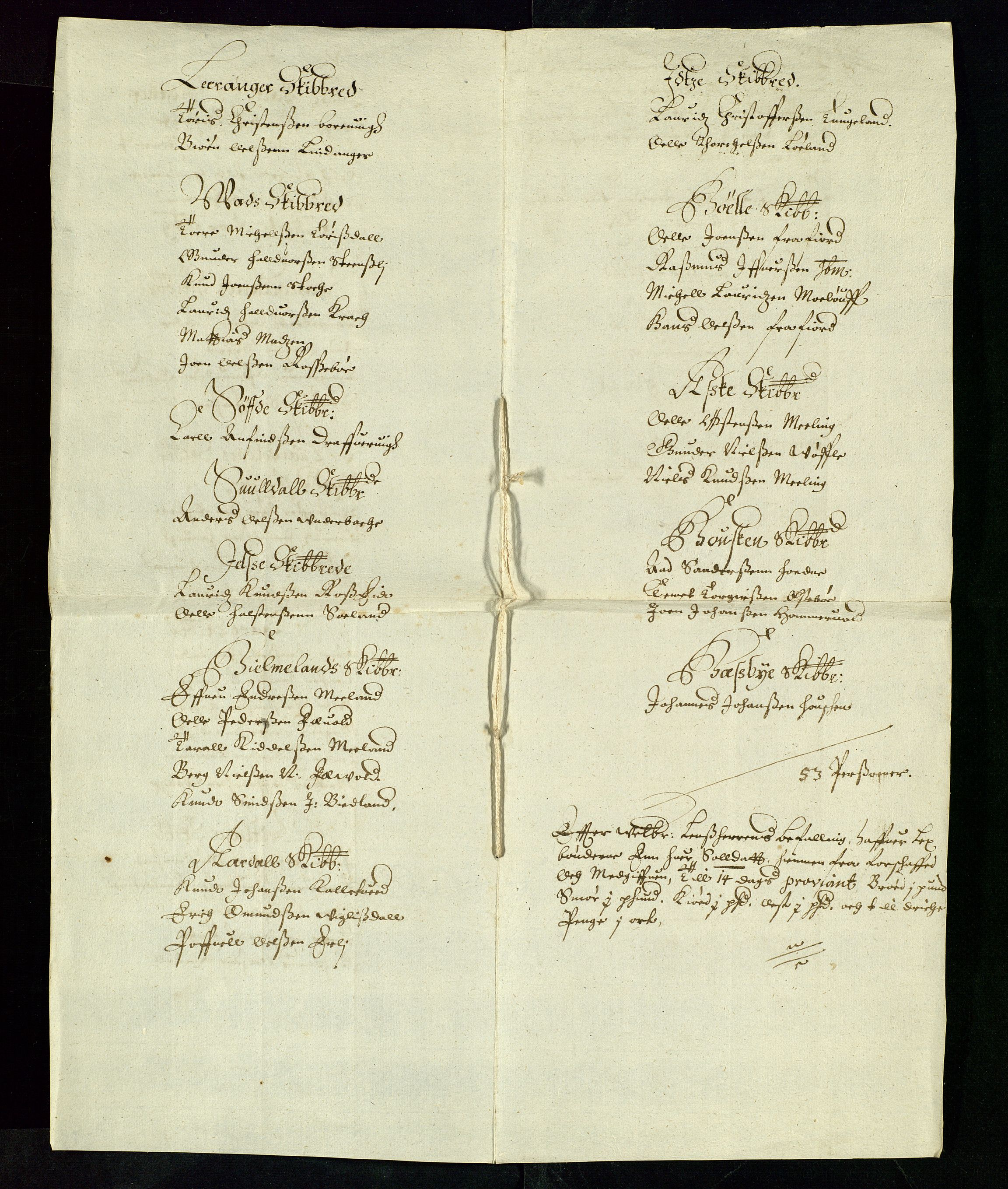 Stavanger len, AV/SAST-A-101870/Ob/L0025: Diverse, 1644-1661, p. 222