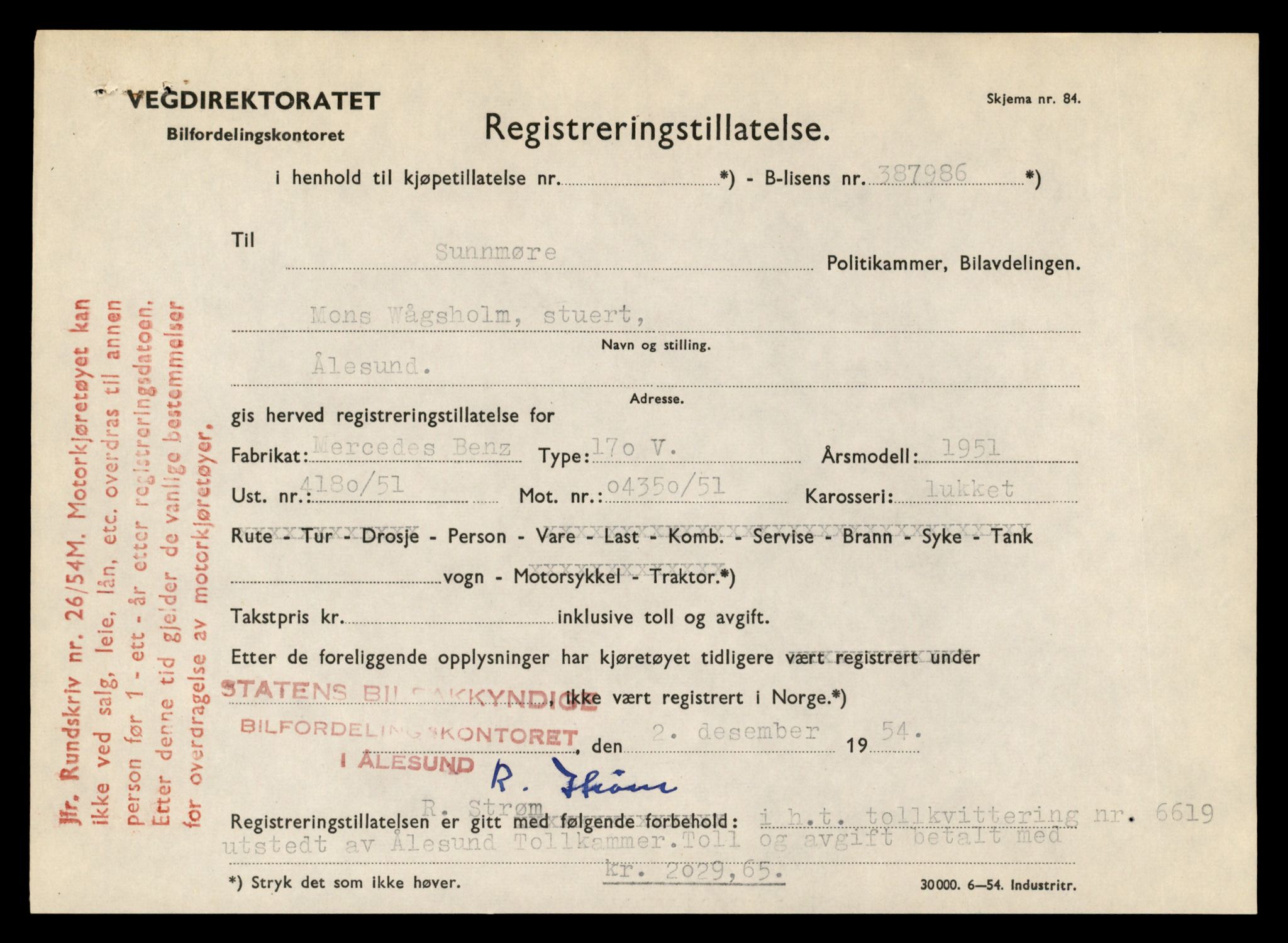 Møre og Romsdal vegkontor - Ålesund trafikkstasjon, AV/SAT-A-4099/F/Fe/L0042: Registreringskort for kjøretøy T 13906 - T 14079, 1927-1998, p. 1657