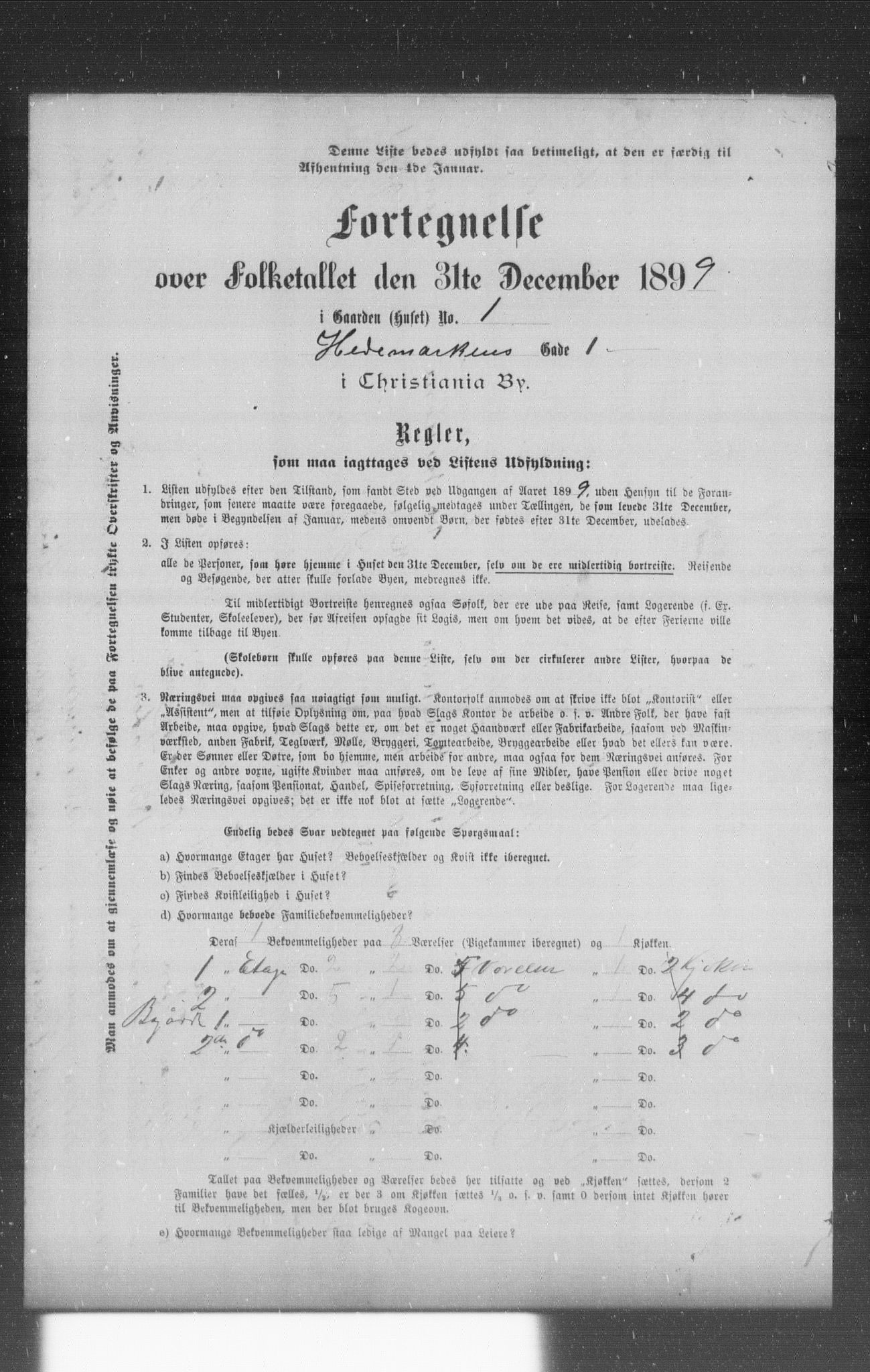 OBA, Municipal Census 1899 for Kristiania, 1899, p. 4776