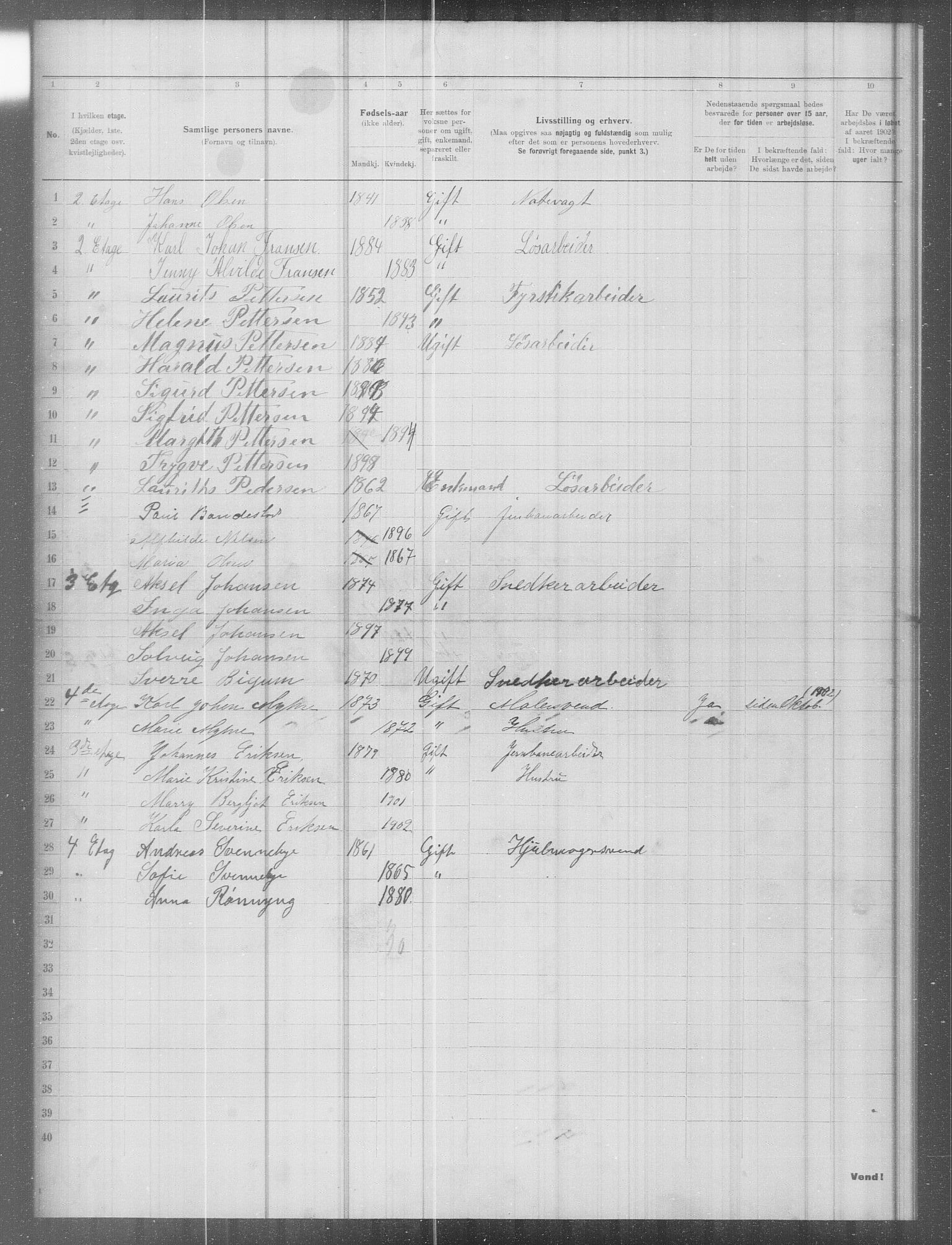 OBA, Municipal Census 1902 for Kristiania, 1902, p. 8532