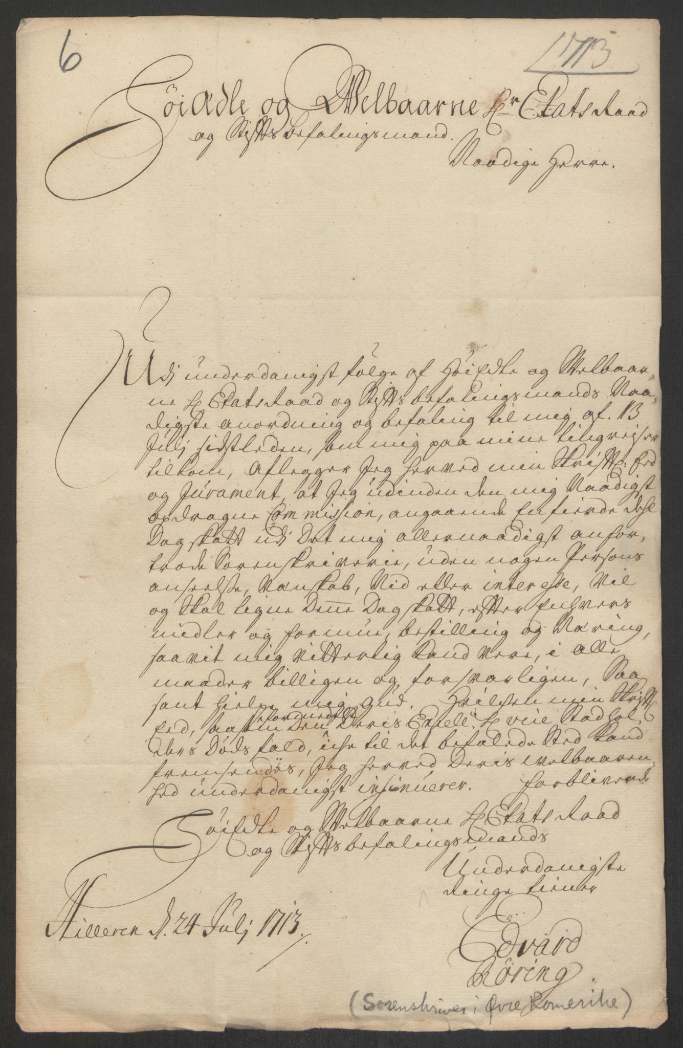 Kristiania stiftamt, AV/SAO-A-10386/E/Ed/Edp/L0001: Sorenskrivere, 1711-1721, p. 13